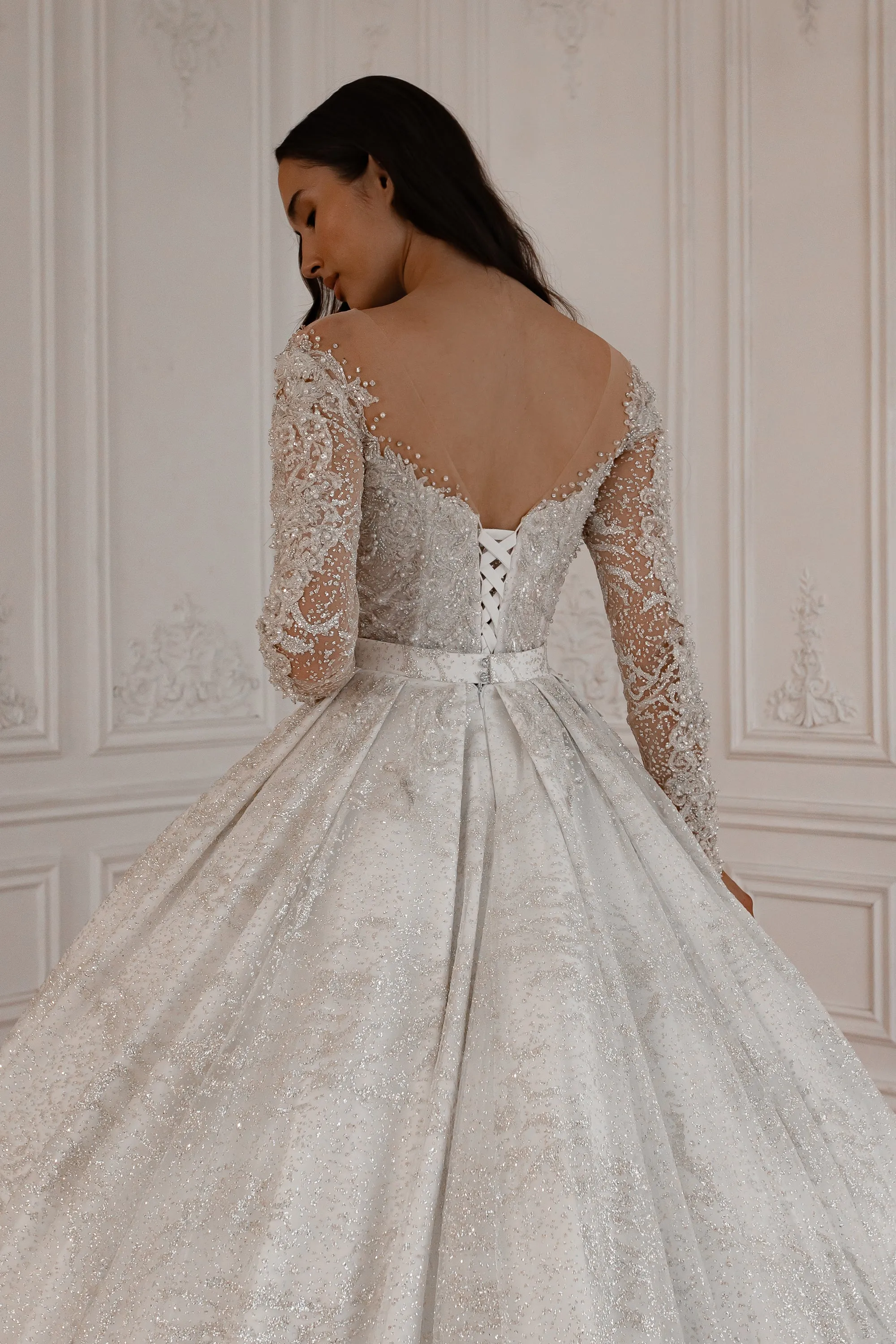 2 in 1 Wedding Dress Sabrina With Detachable Skirt Meryem sold by Olivia Bottega product image thumbnail 5