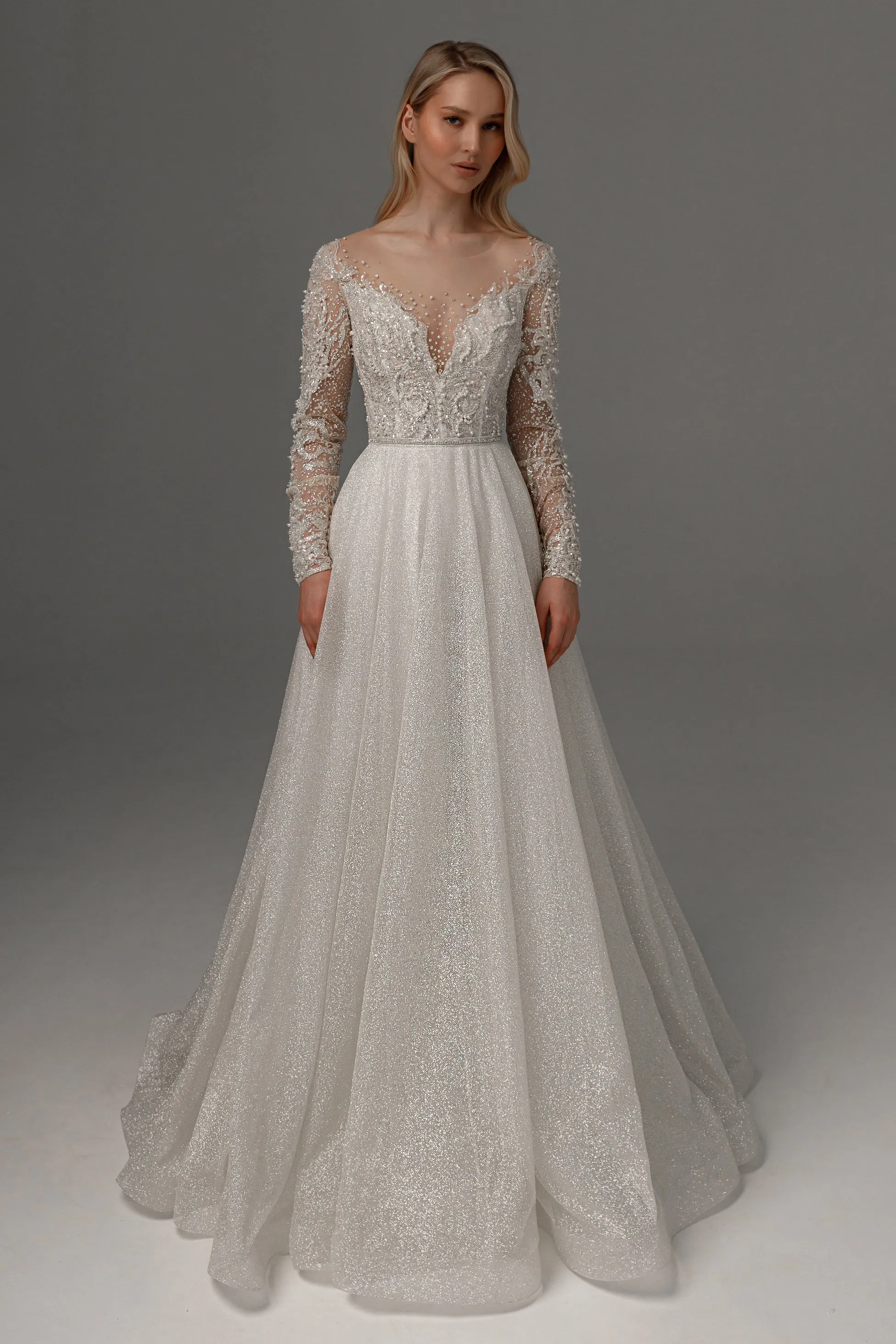 2 in 1 Wedding Dress Sabrina With Detachable Skirt Meryem sold by Olivia Bottega product image thumbnail 2