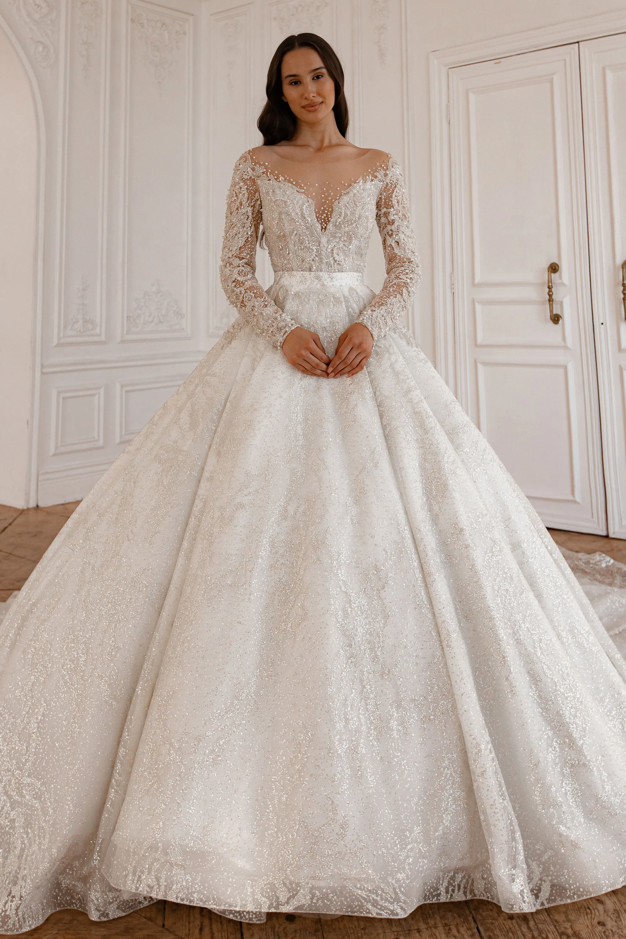 2 in 1 Wedding Dress Sabrina With Detachable Skirt Meryem sold by Olivia Bottega