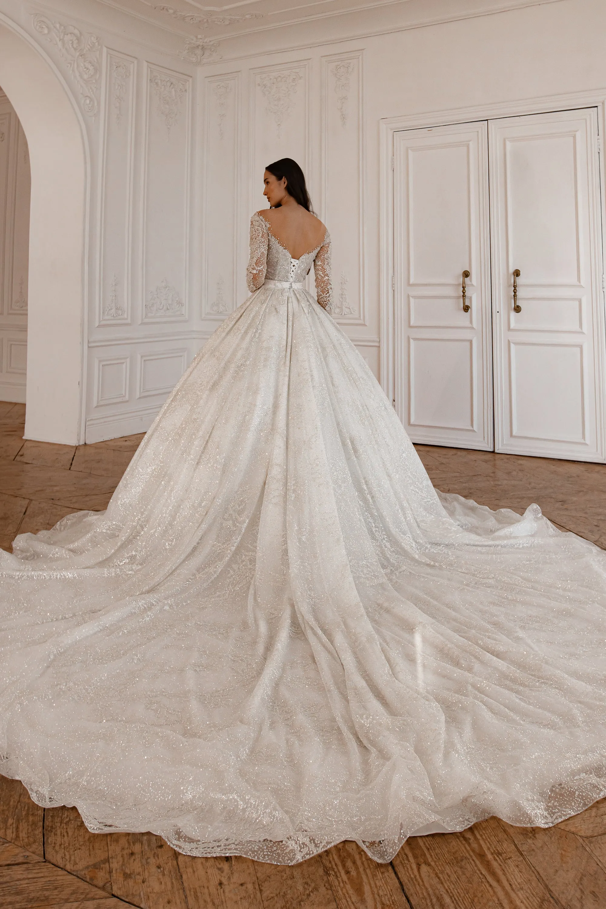 2 in 1 Wedding Dress Sabrina With Detachable Skirt Meryem sold by Olivia Bottega product image thumbnail 3