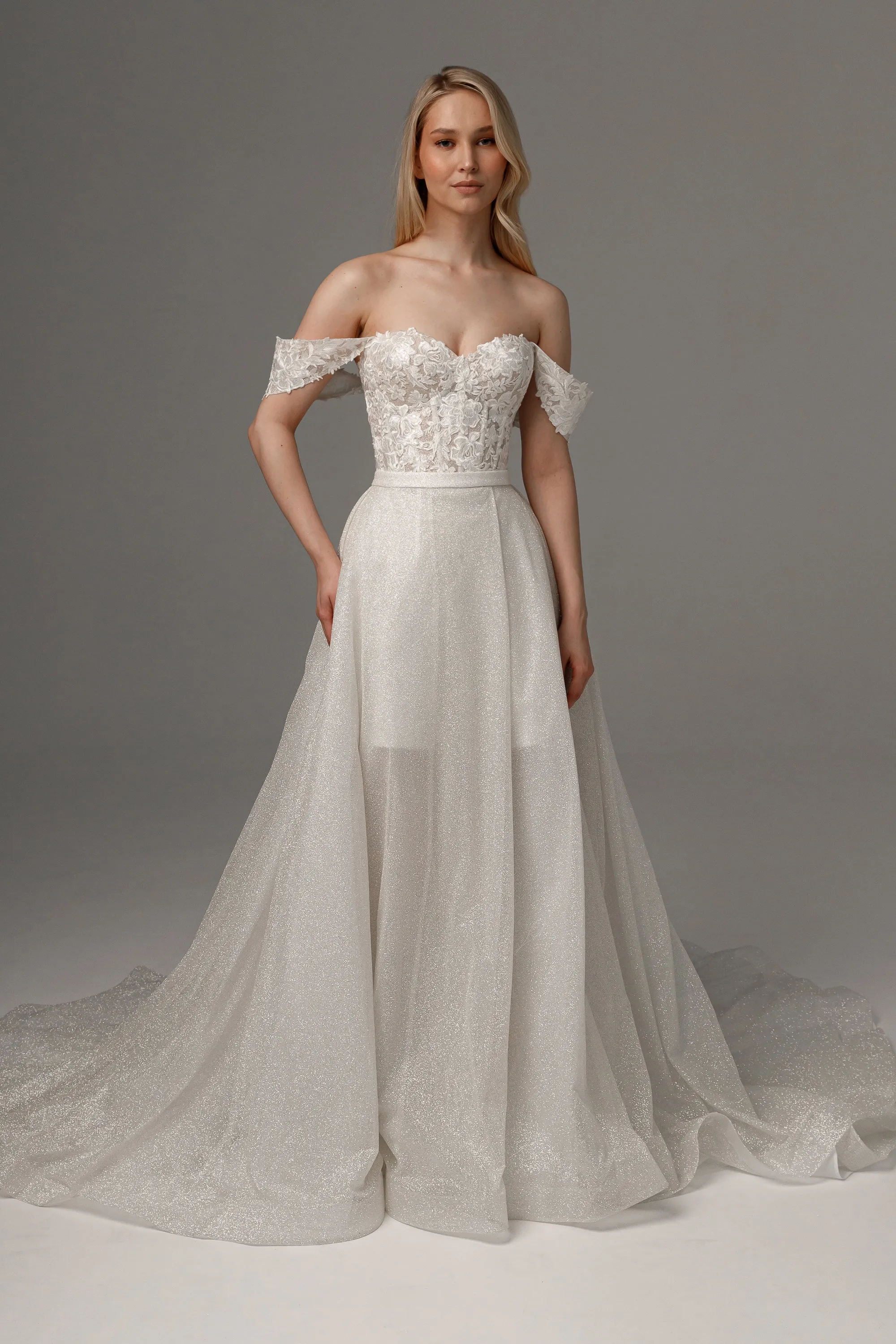 2 in 1 Wedding Dress Mitsis With Detachable Calista Skirt sold by Olivia Bottega product image thumbnail 3