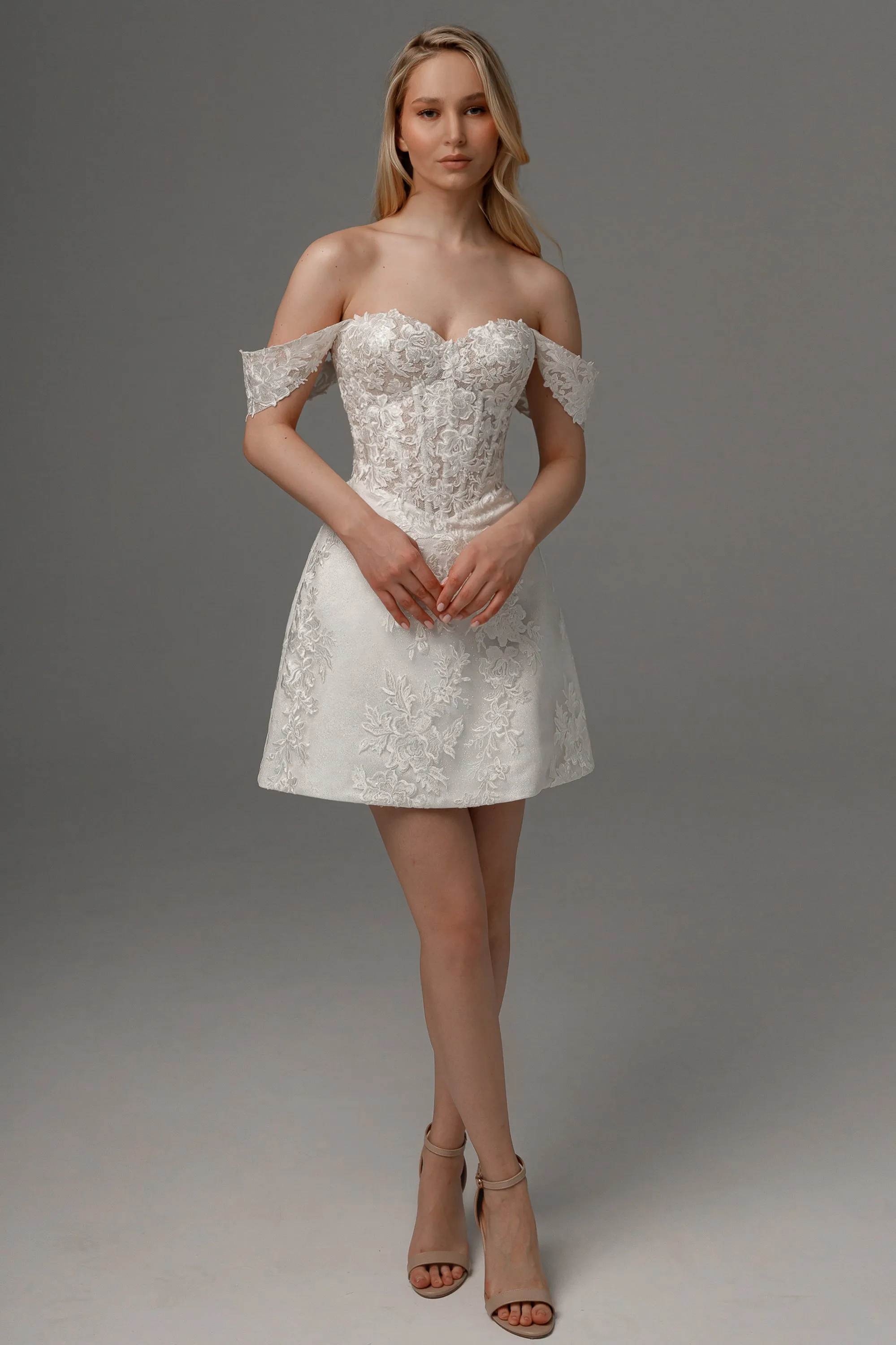 2 in 1 Wedding Dress Mitsis With Detachable Calista Skirt sold by Olivia Bottega product image thumbnail 2