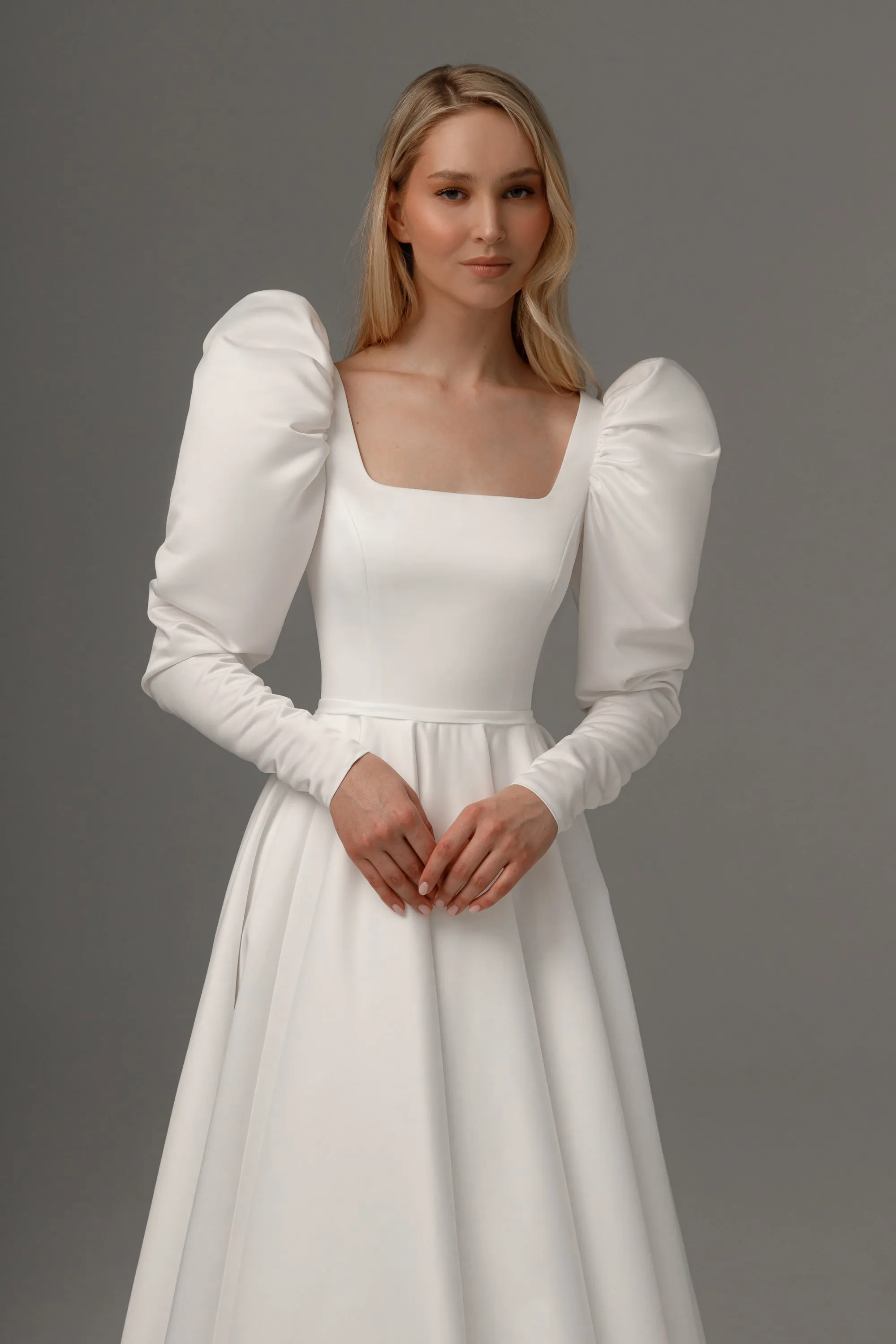 Wedding Dress Donoma with Long Sleeves sold by Olivia Bottega product image thumbnail 3