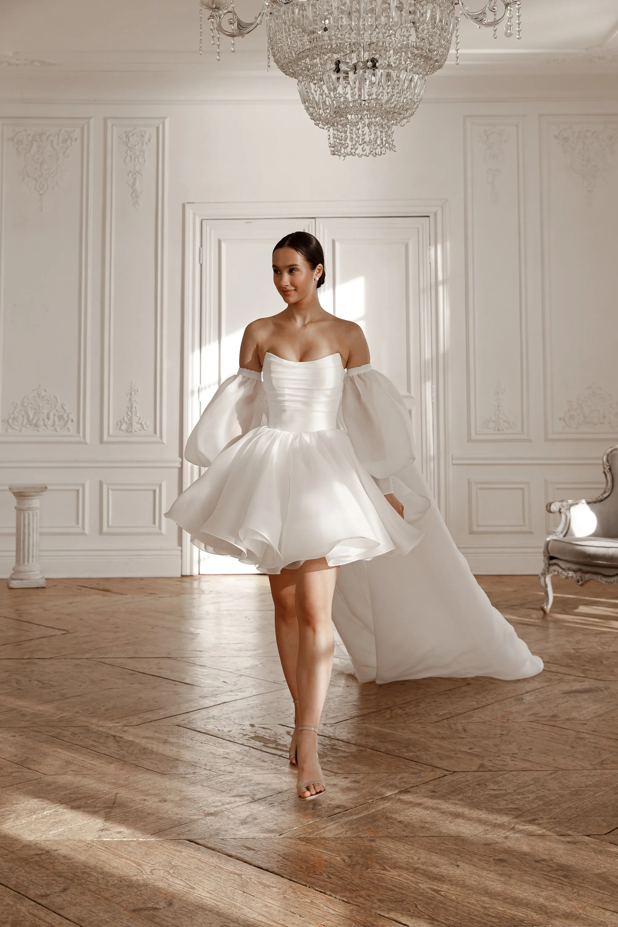 Wedding Dress Fiorelia Textured Organza sold by Olivia Bottega product image thumbnail 4