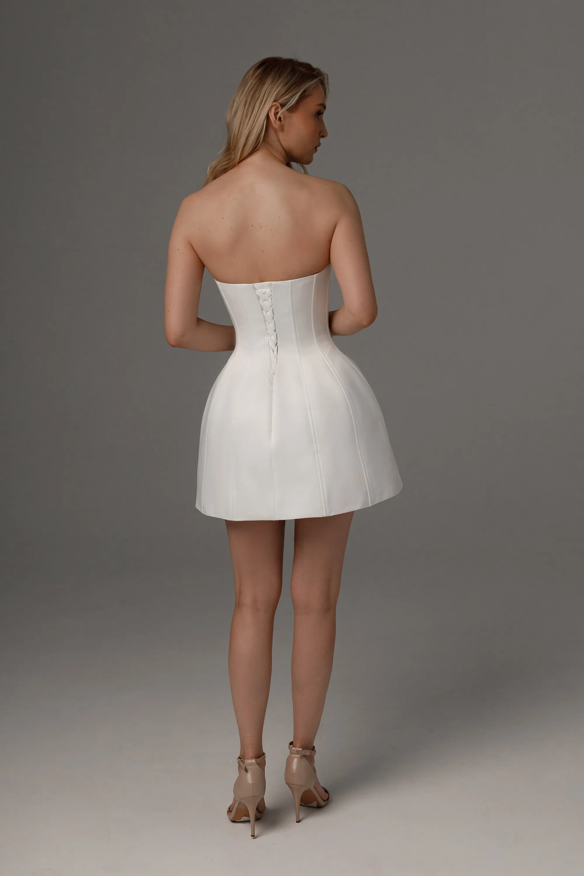 Satin Wedding Dress Steltella sold by Olivia Bottega product image thumbnail 3