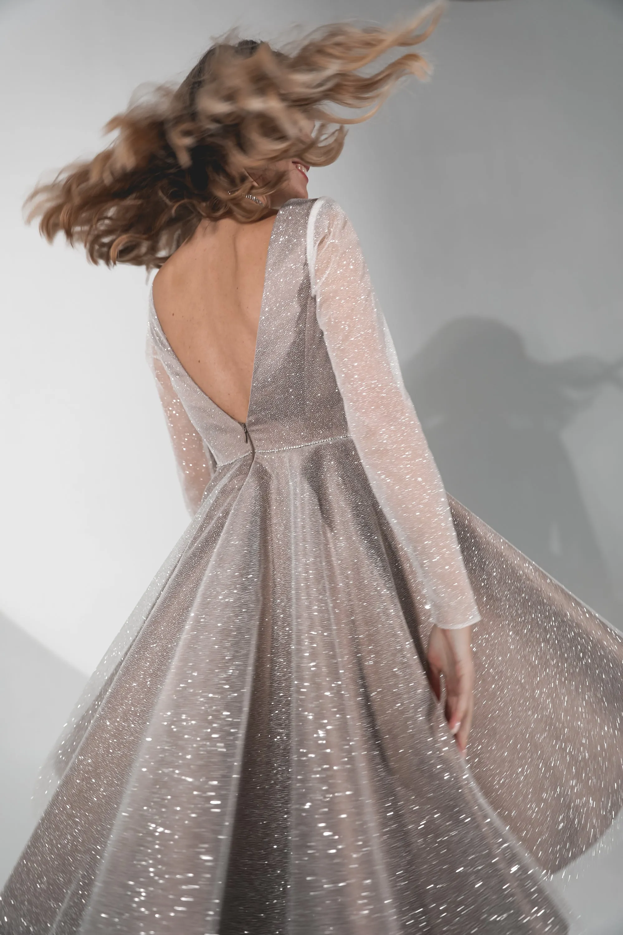 Sparkly Midi Evening Dress Ramona sold by Olivia Bottega product image thumbnail 3