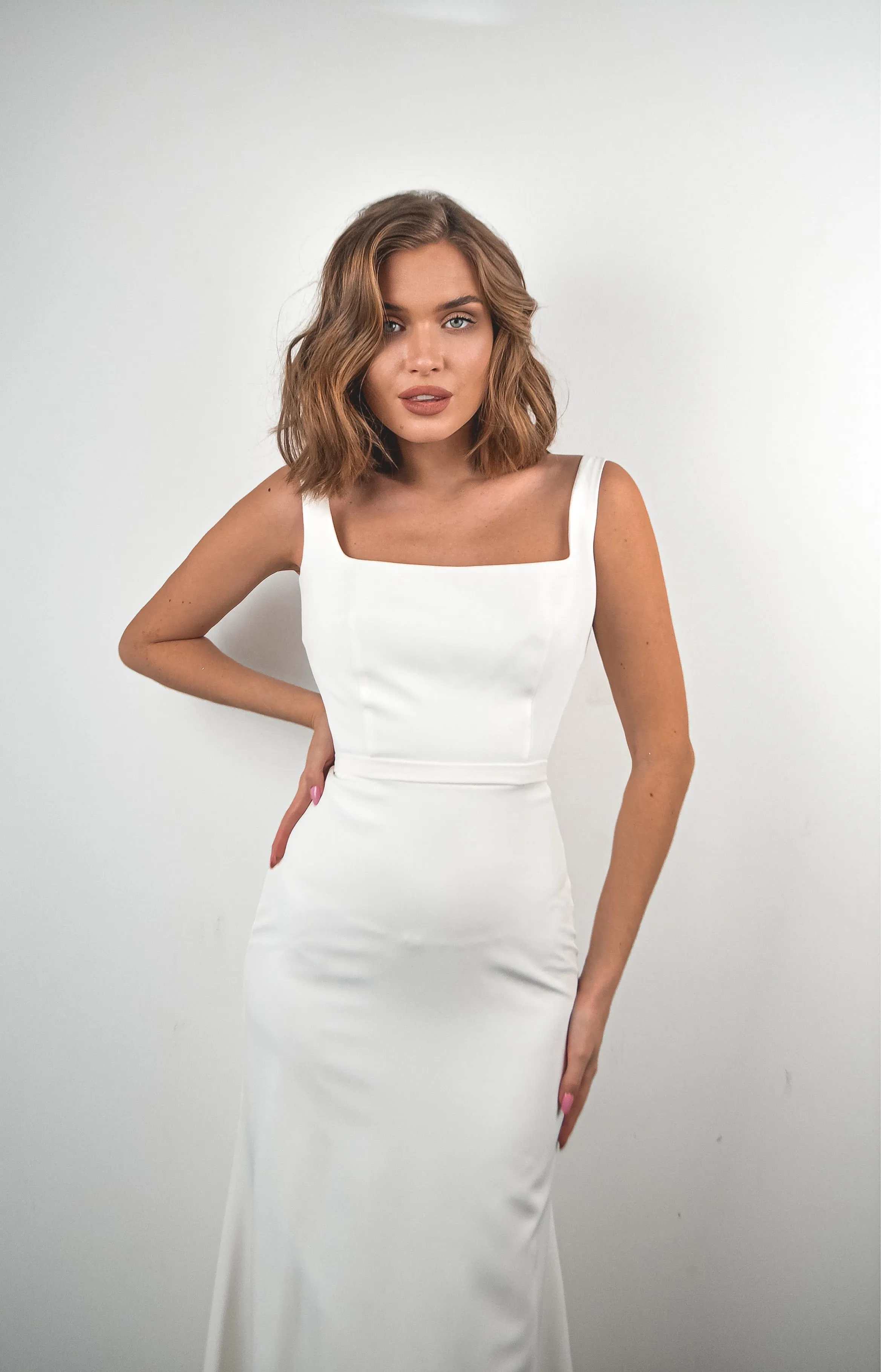 Crepe Wedding Dress Jessica sold by Olivia Bottega product image thumbnail 5