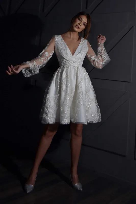 Short Wedding Dress Kay sold by Olivia Bottega