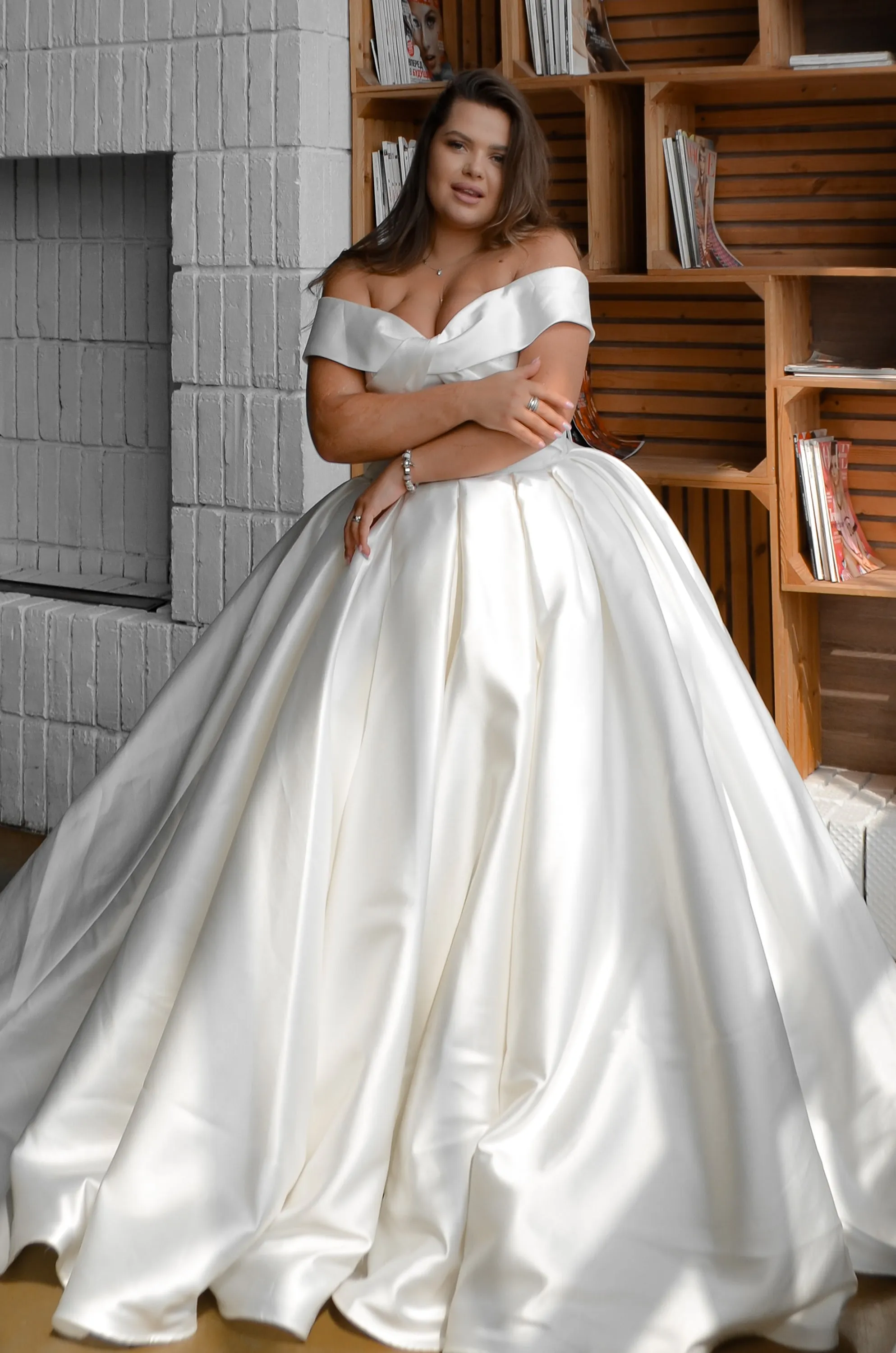 Plus Size Wedding Dress Seiliny sold by Olivia Bottega product image thumbnail 2