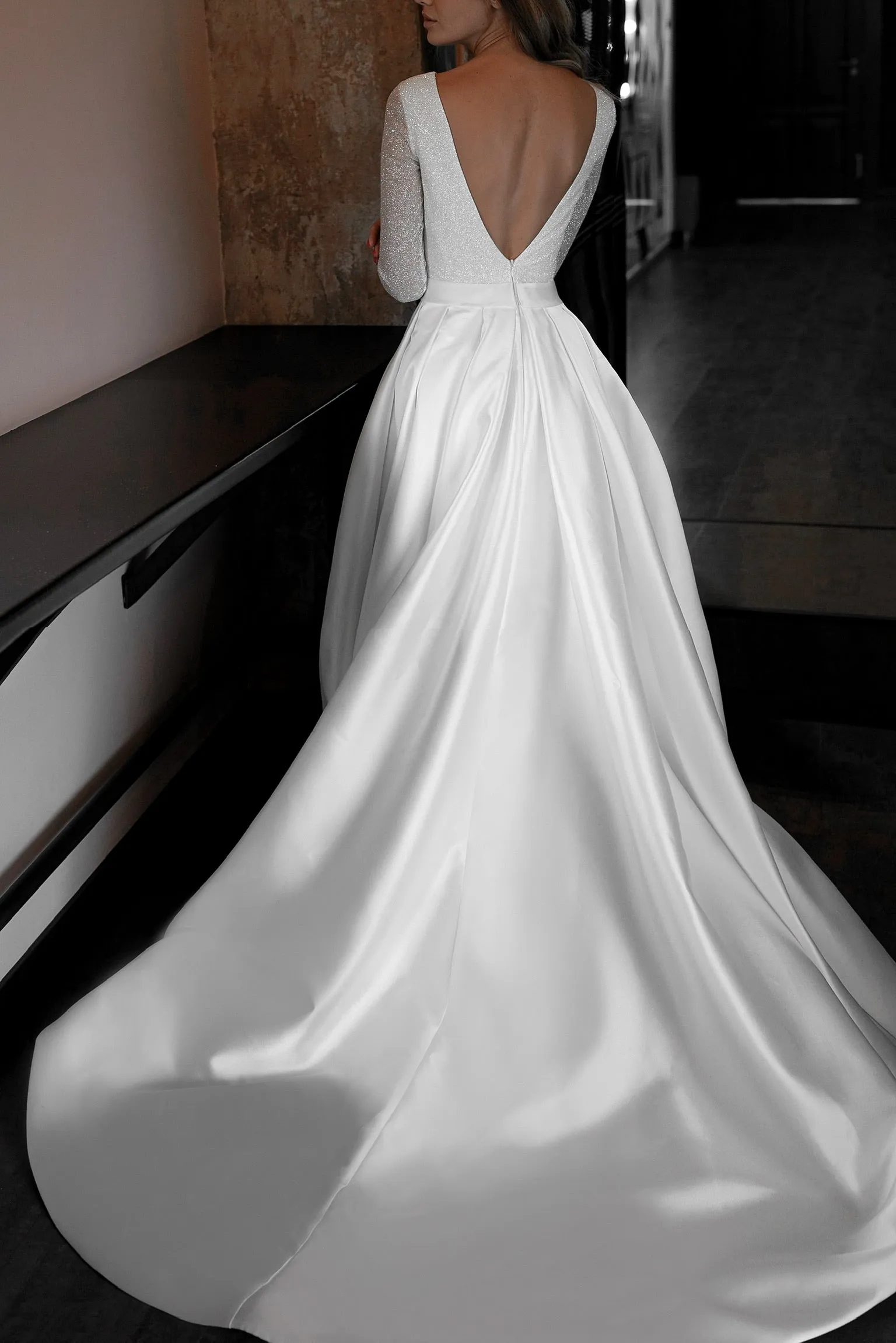 A-line Mikado Wedding Dress Koussindy sold by Olivia Bottega product image thumbnail 2