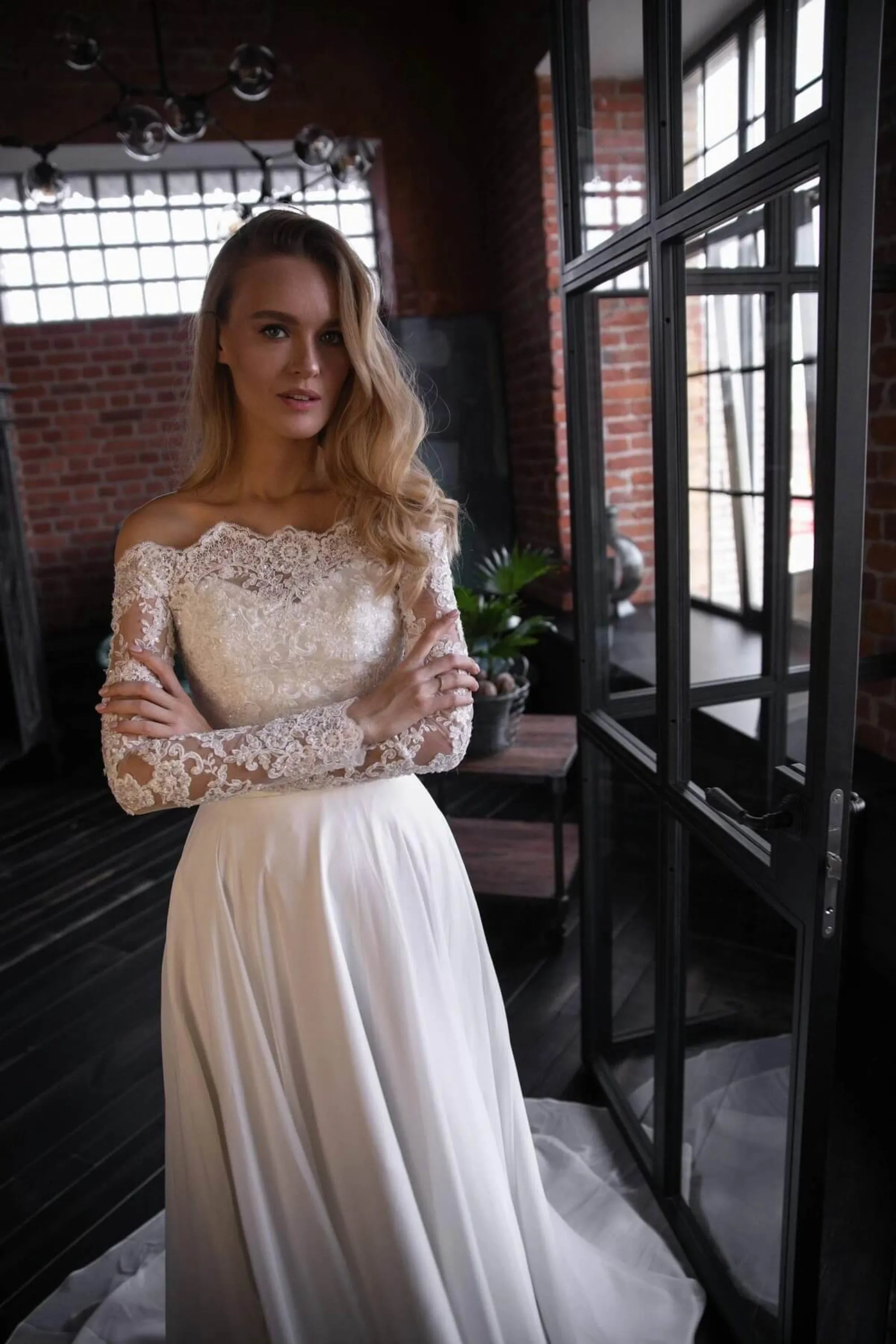 Chiffon Lace Wedding Dress Olivia Fly sold by Olivia Bottega