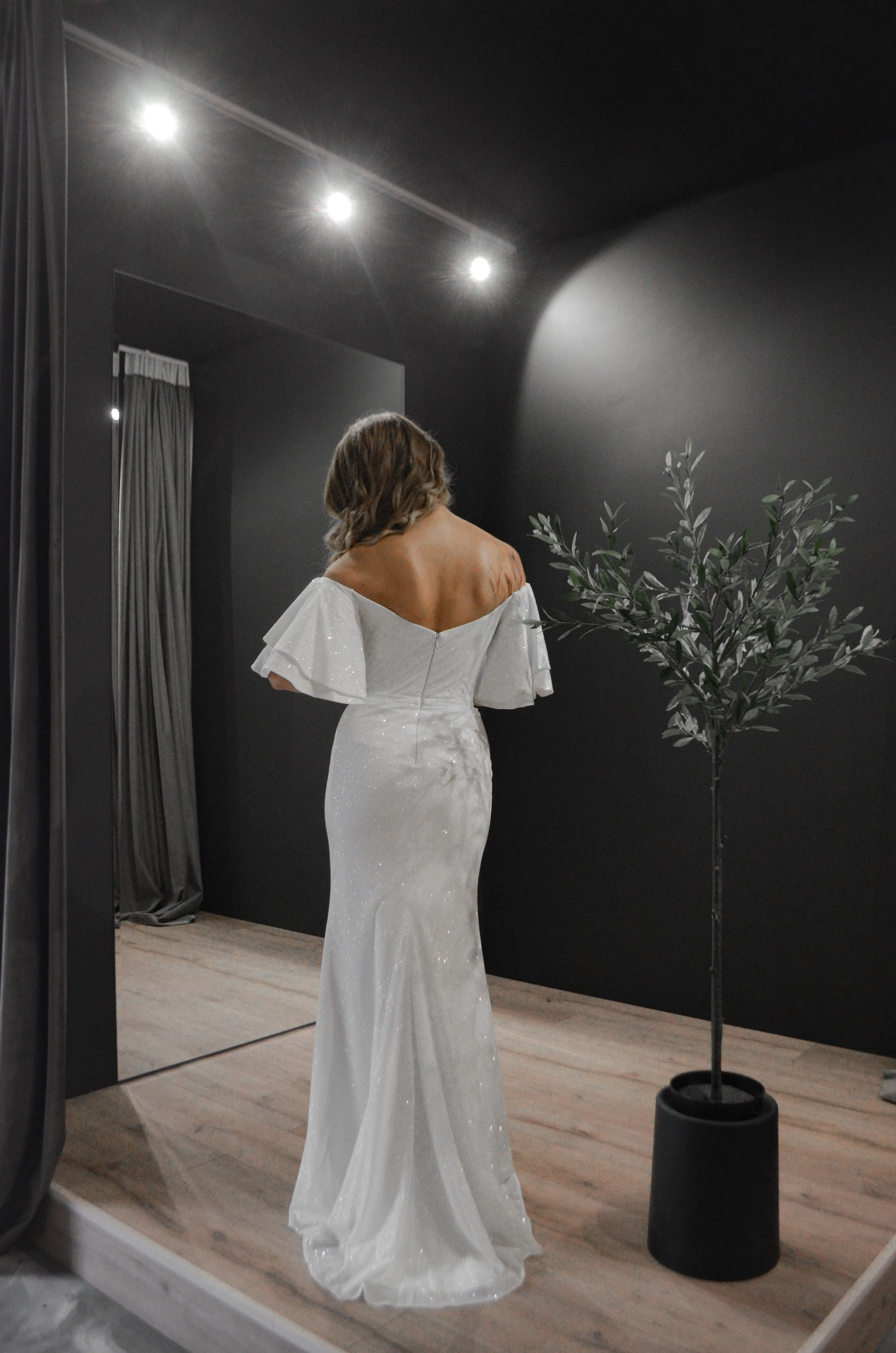 Sparkly Mermaid Wedding Dress Fly sold by Olivia Bottega product image thumbnail 5