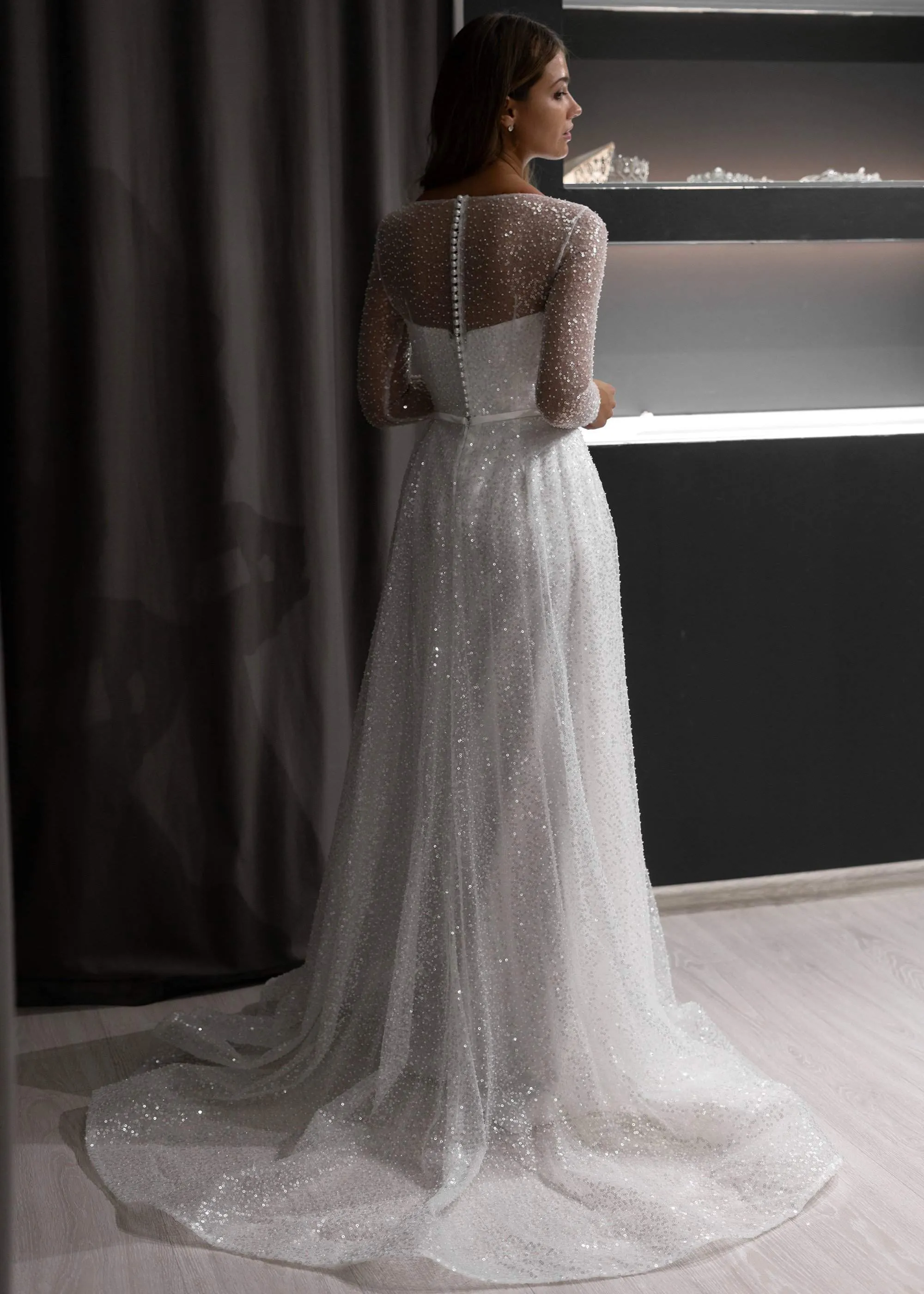 Boho Wedding Dress Feilen with Sleeves sold by Olivia Bottega product image thumbnail 2