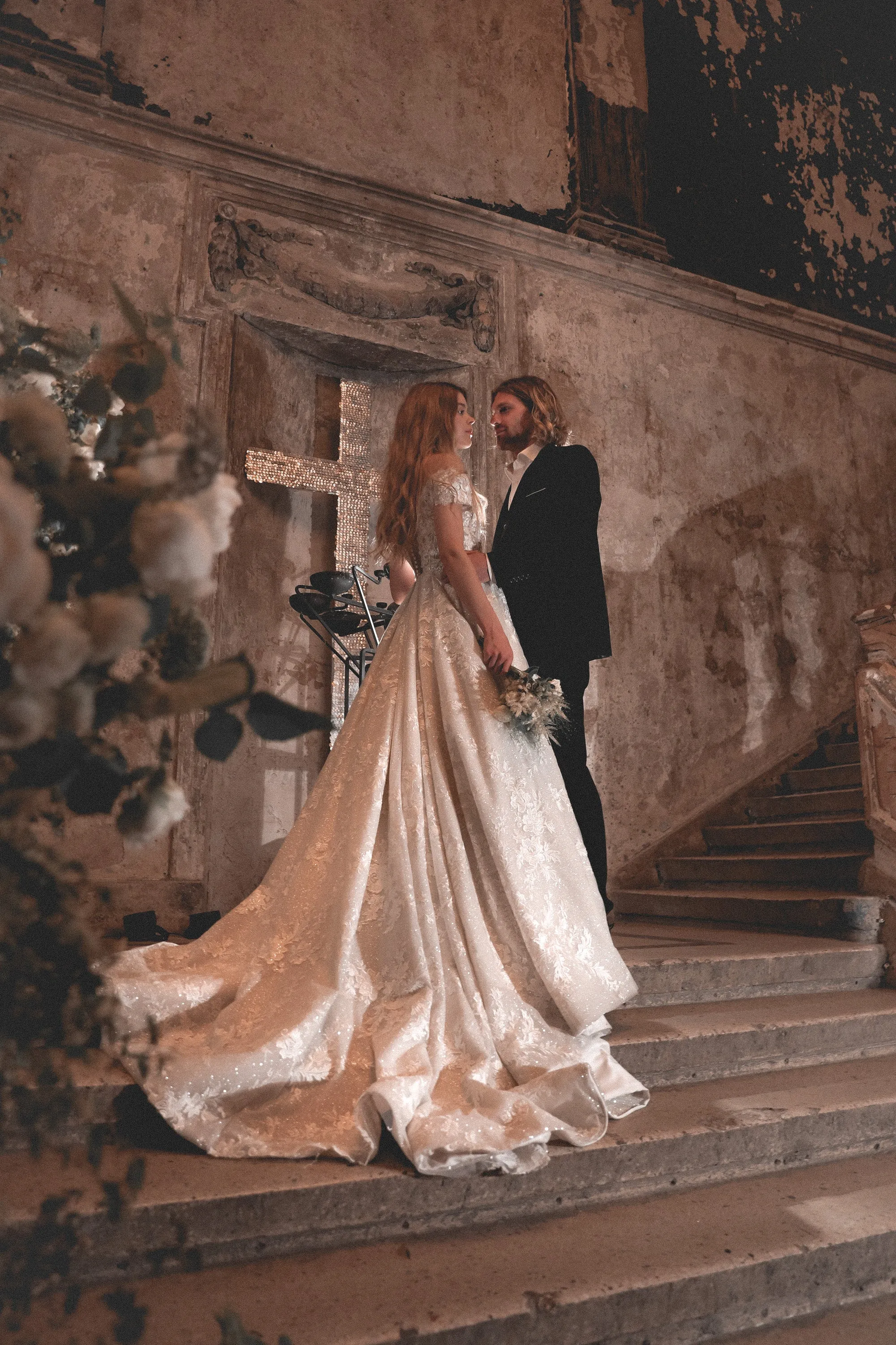 Lace Off-the-Shoulders Wedding Dress Charlotte sold by Olivia Bottega product image thumbnail 4