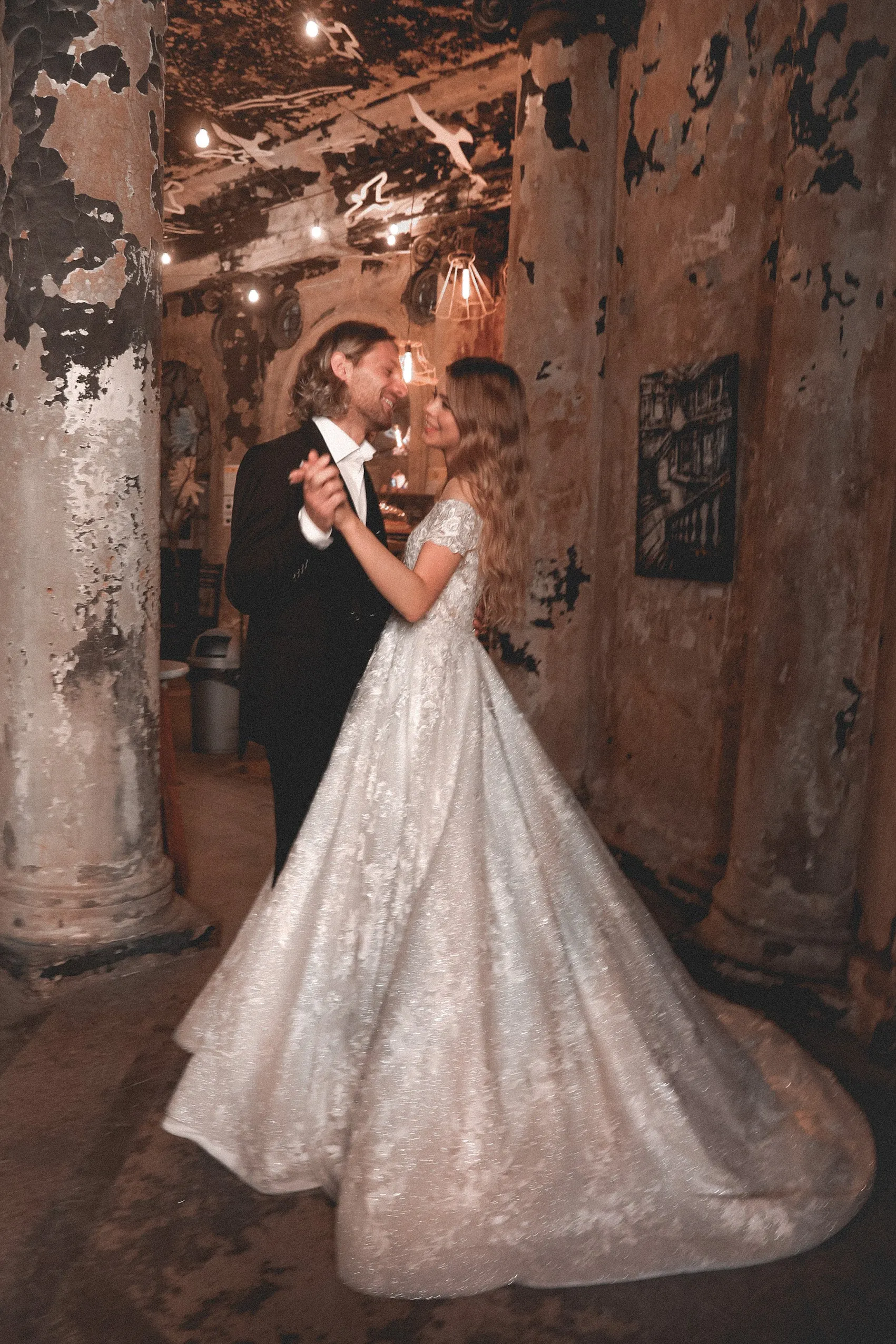 Lace Off-the-Shoulders Wedding Dress Charlotte sold by Olivia Bottega product image thumbnail 3