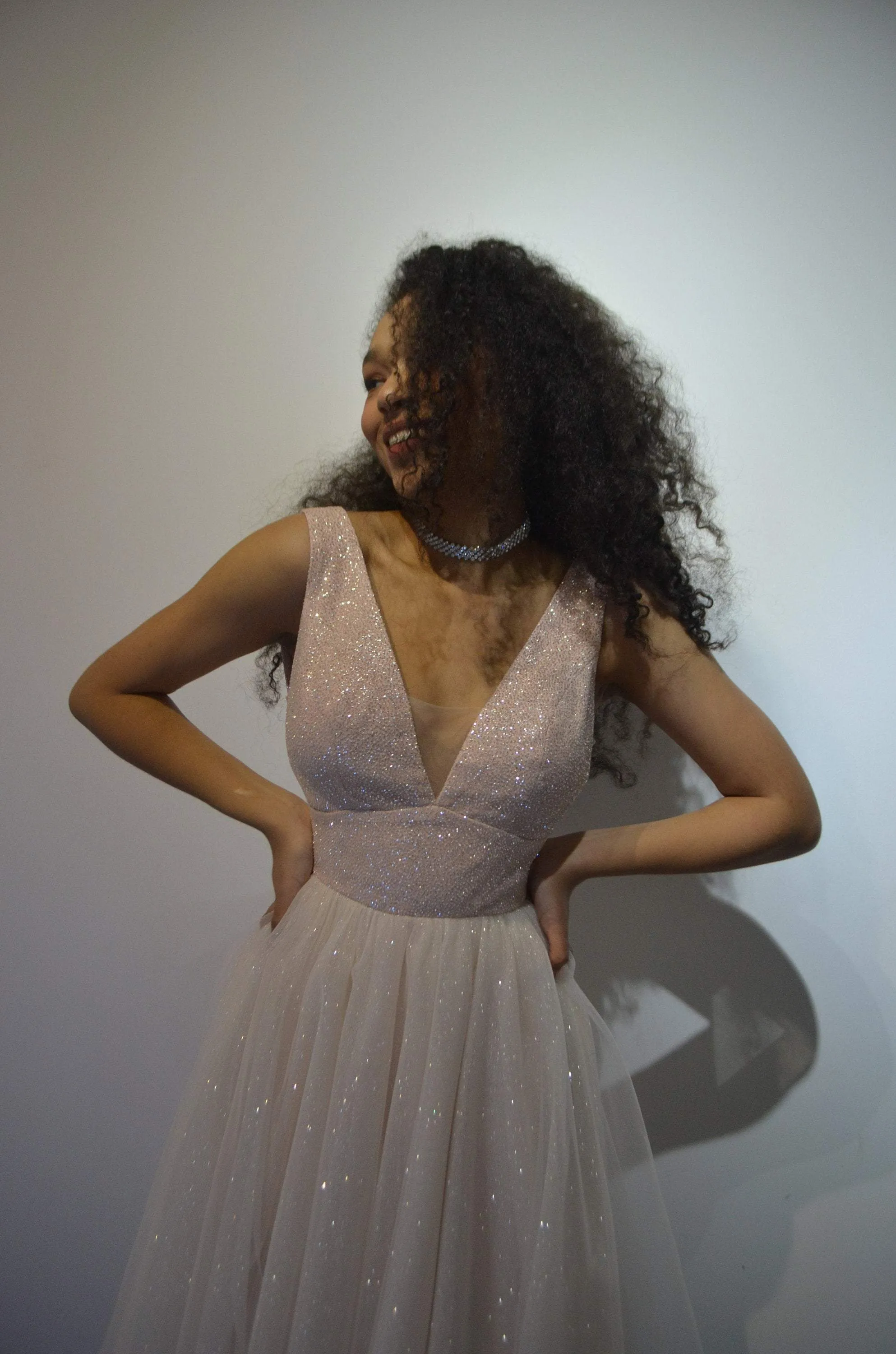 Glitter Midi Evening Dress Malone sold by Olivia Bottega product image thumbnail 2