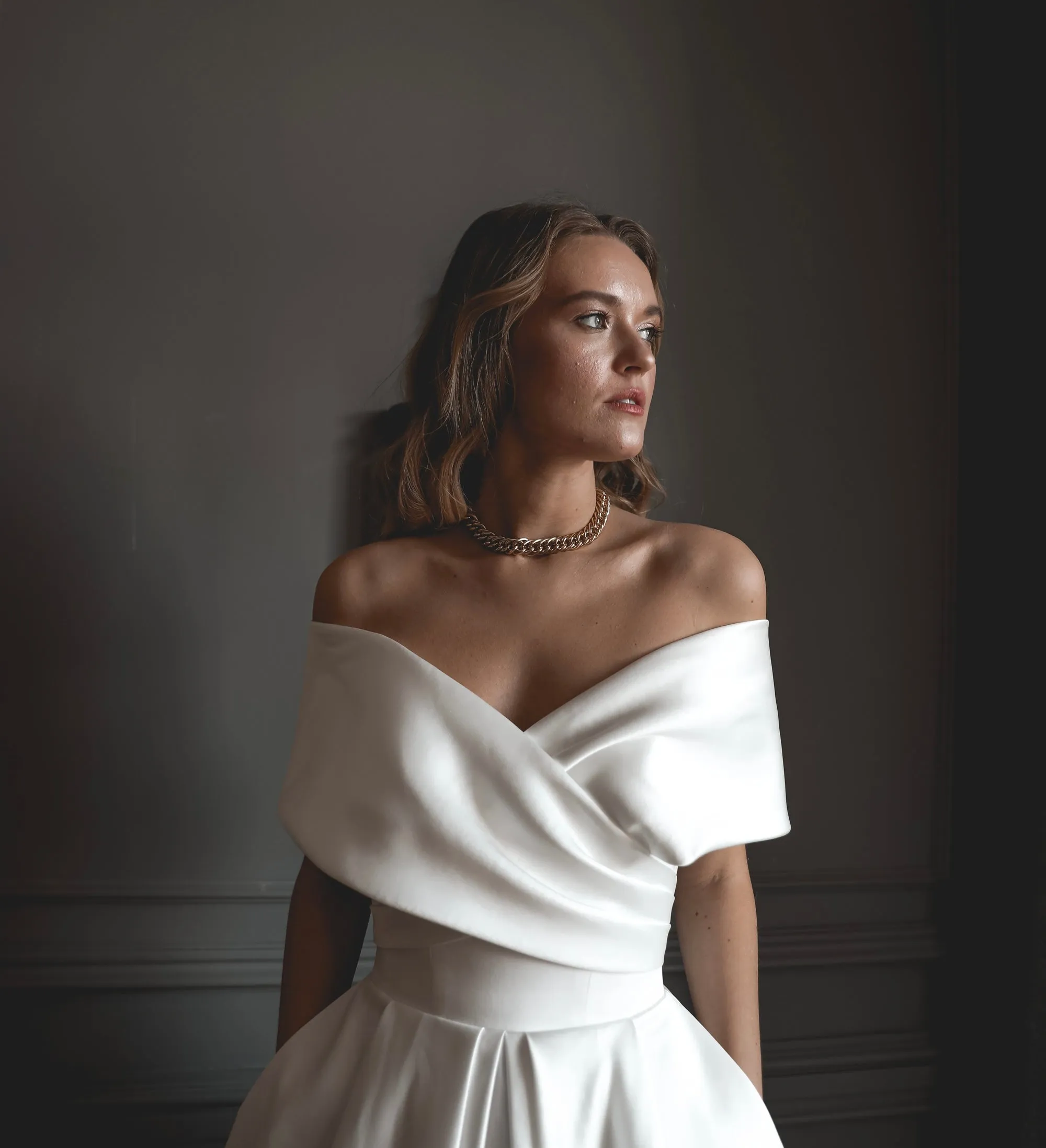 Classic Satin Ball Gown Protea sold by Olivia Bottega product image thumbnail 3