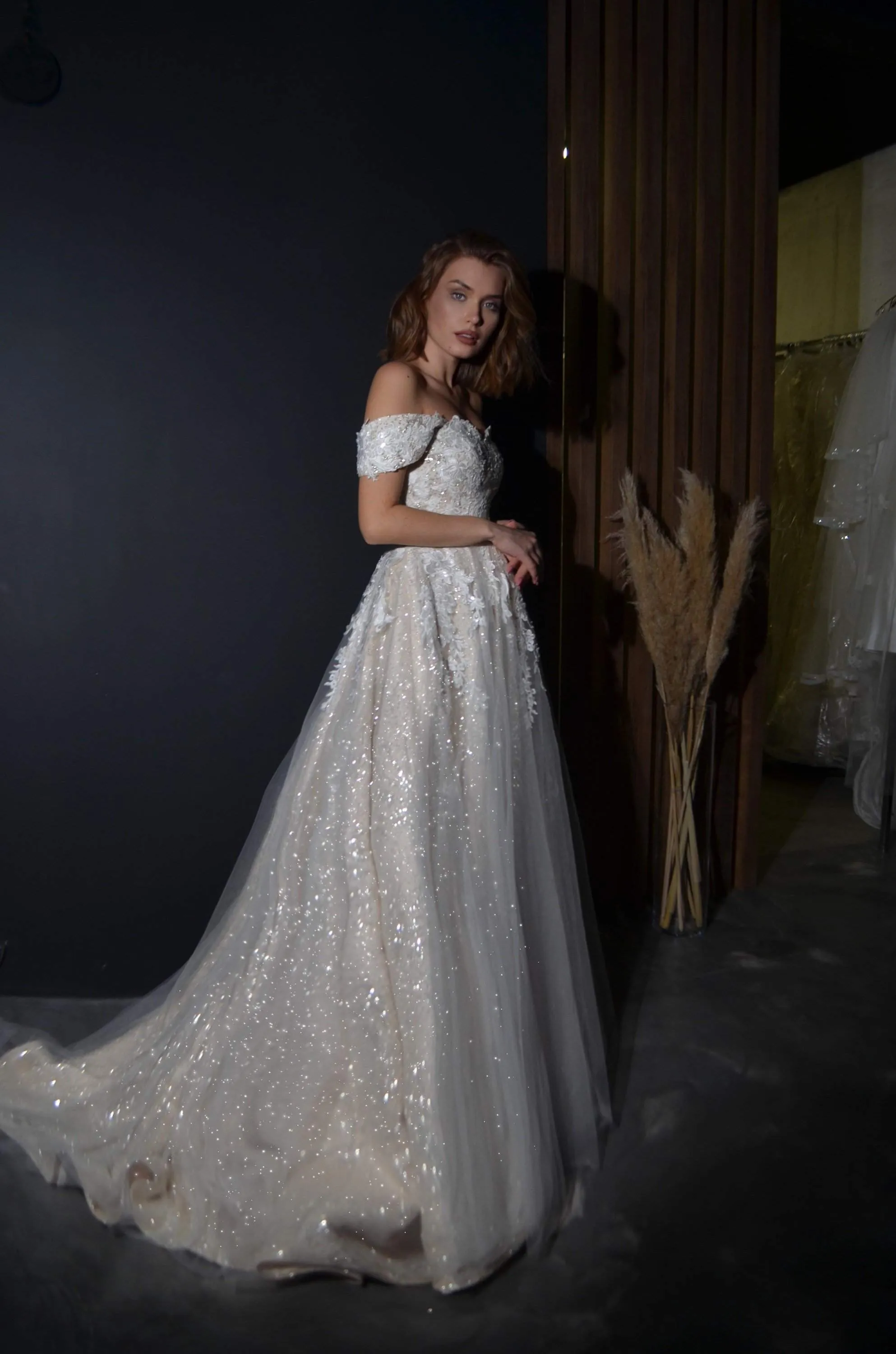 Off-the-Shoulder A-line Wedding Dress Lumy sold by Olivia Bottega product image thumbnail 4