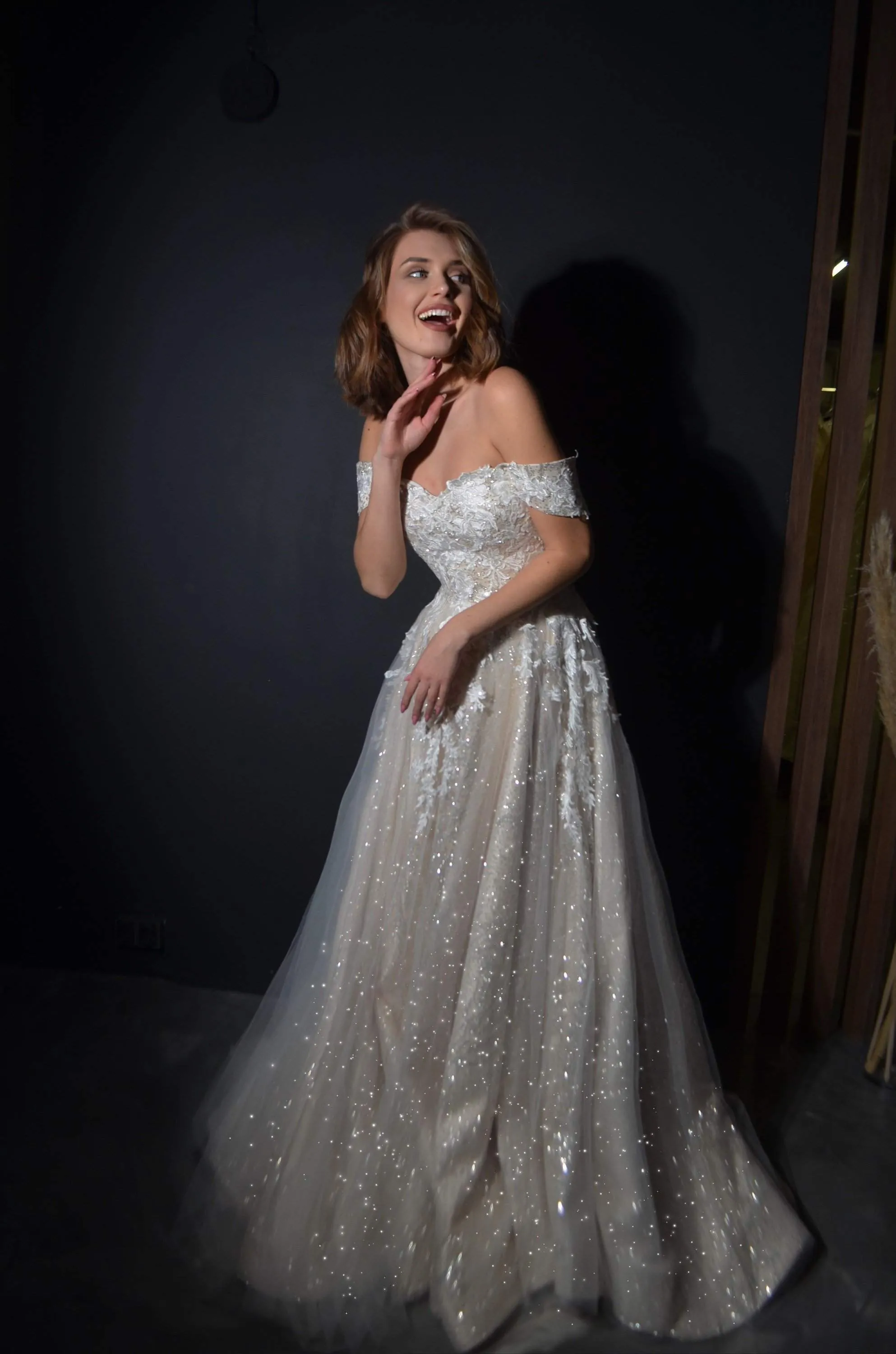 Off-the-Shoulder A-line Wedding Dress Lumy sold by Olivia Bottega product image thumbnail 3