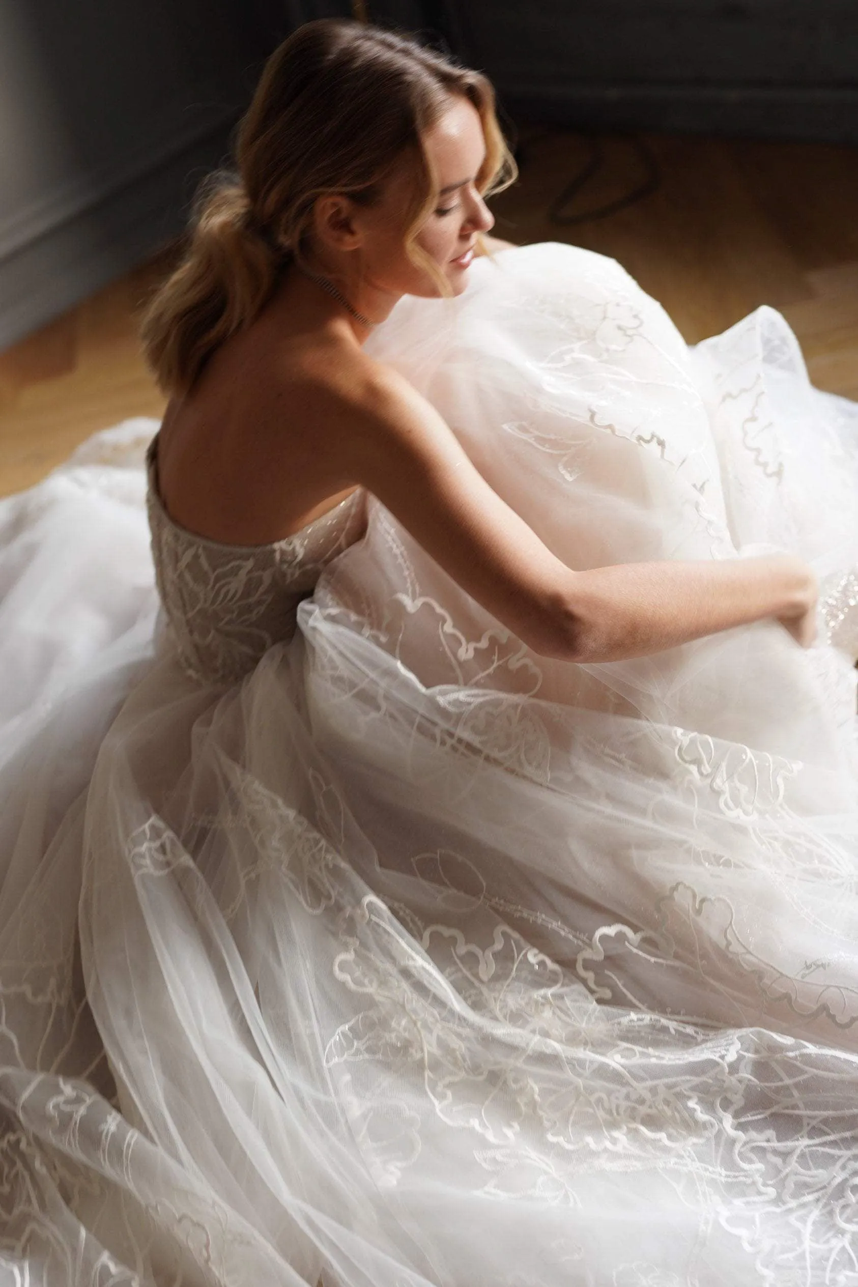 Floral Lace Wedding Dress Blum sold by Olivia Bottega product image thumbnail 4