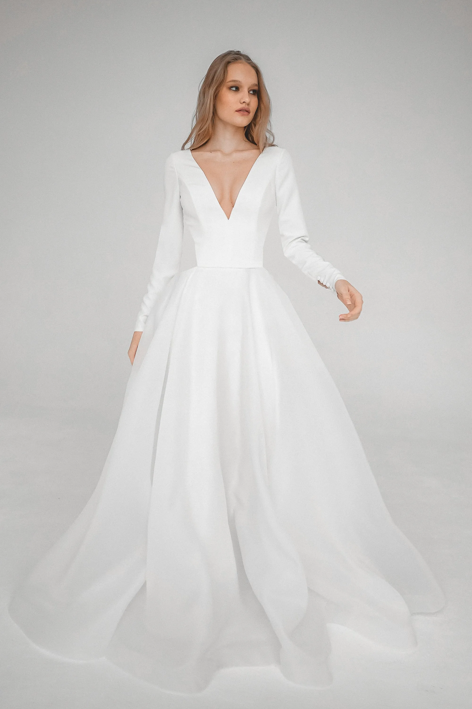 Minimalist Organza Wedding Dress Tayra sold by Olivia Bottega