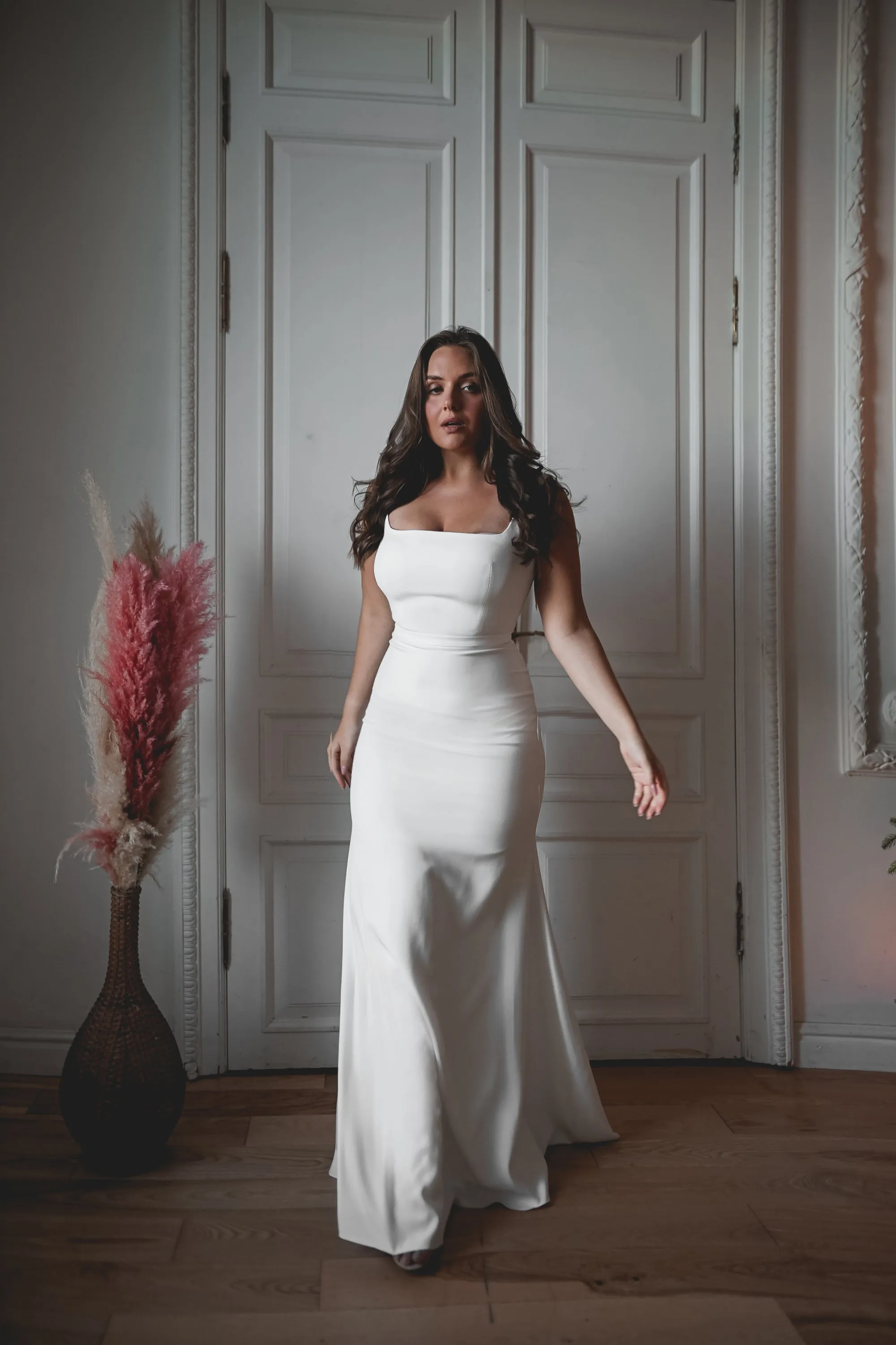 Plus Size Crepe Wedding Dress Jessica sold by Olivia Bottega product image thumbnail 4