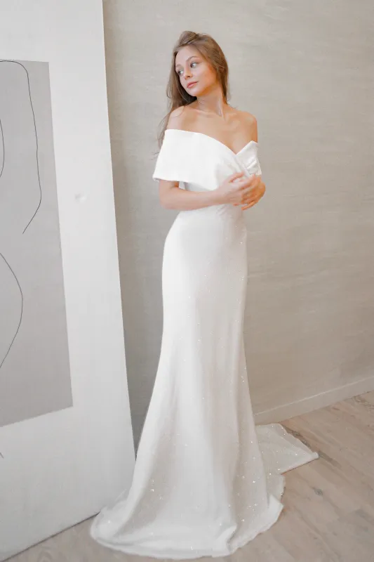 Sparkly Sheath Wedding Dress Jolie sold by Olivia Bottega