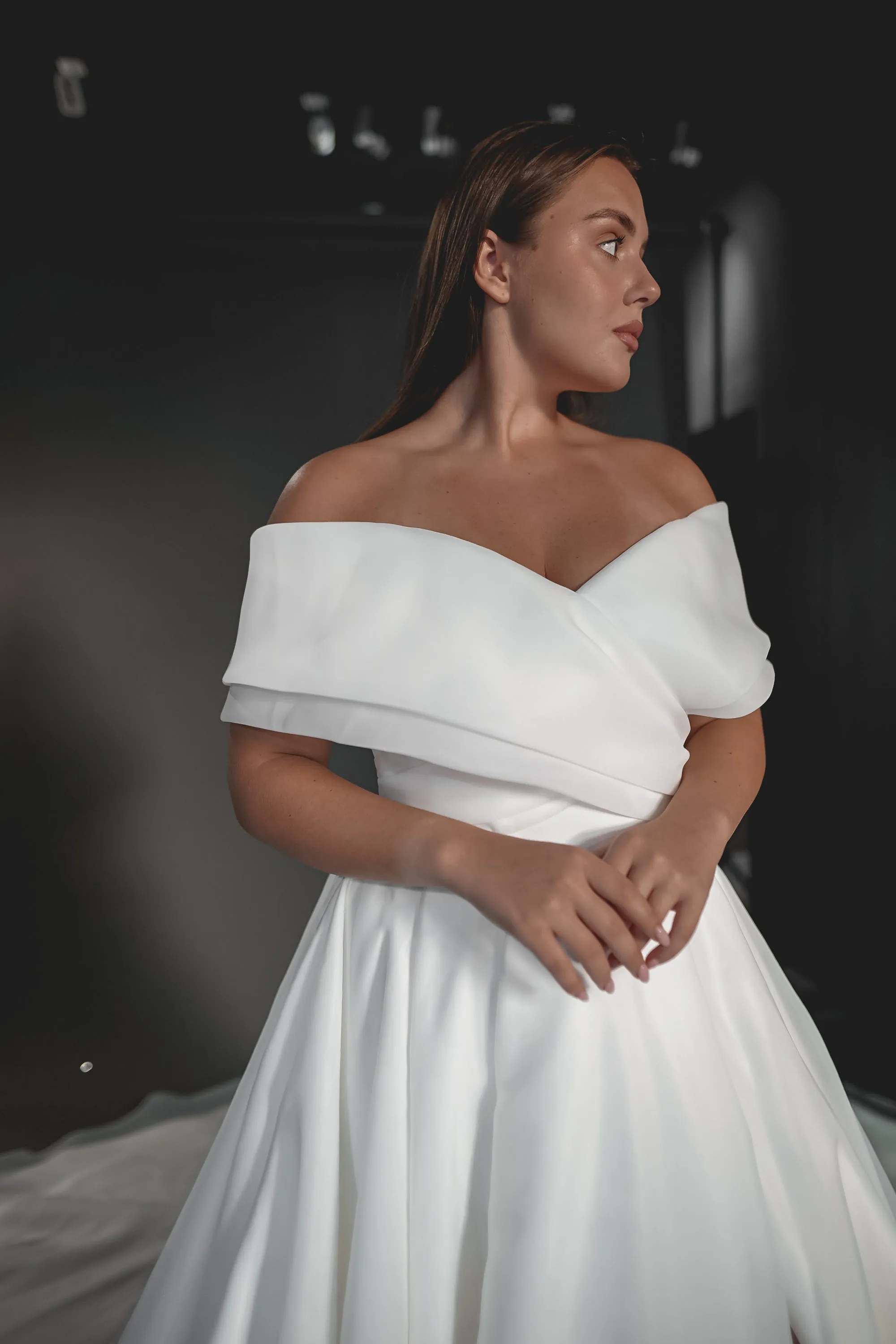 Plus Size Organza Wedding Dress Cardi sold by Olivia Bottega product image thumbnail 3