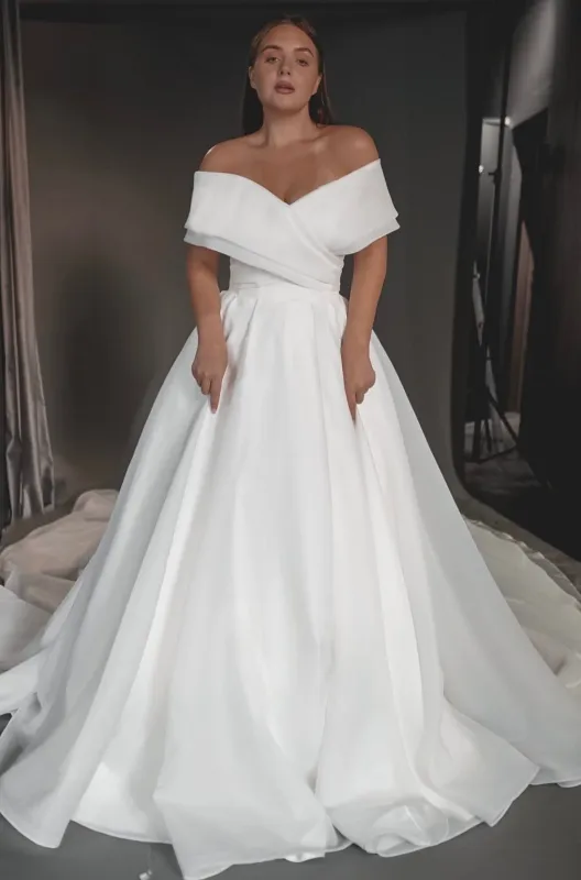 Plus Size Organza Wedding Dress Cardi sold by Olivia Bottega