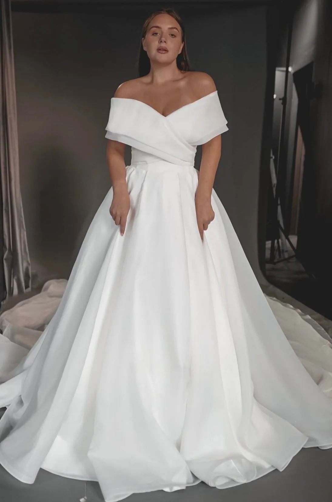 Plus Size Organza Wedding Dress Cardi sold by Olivia Bottega