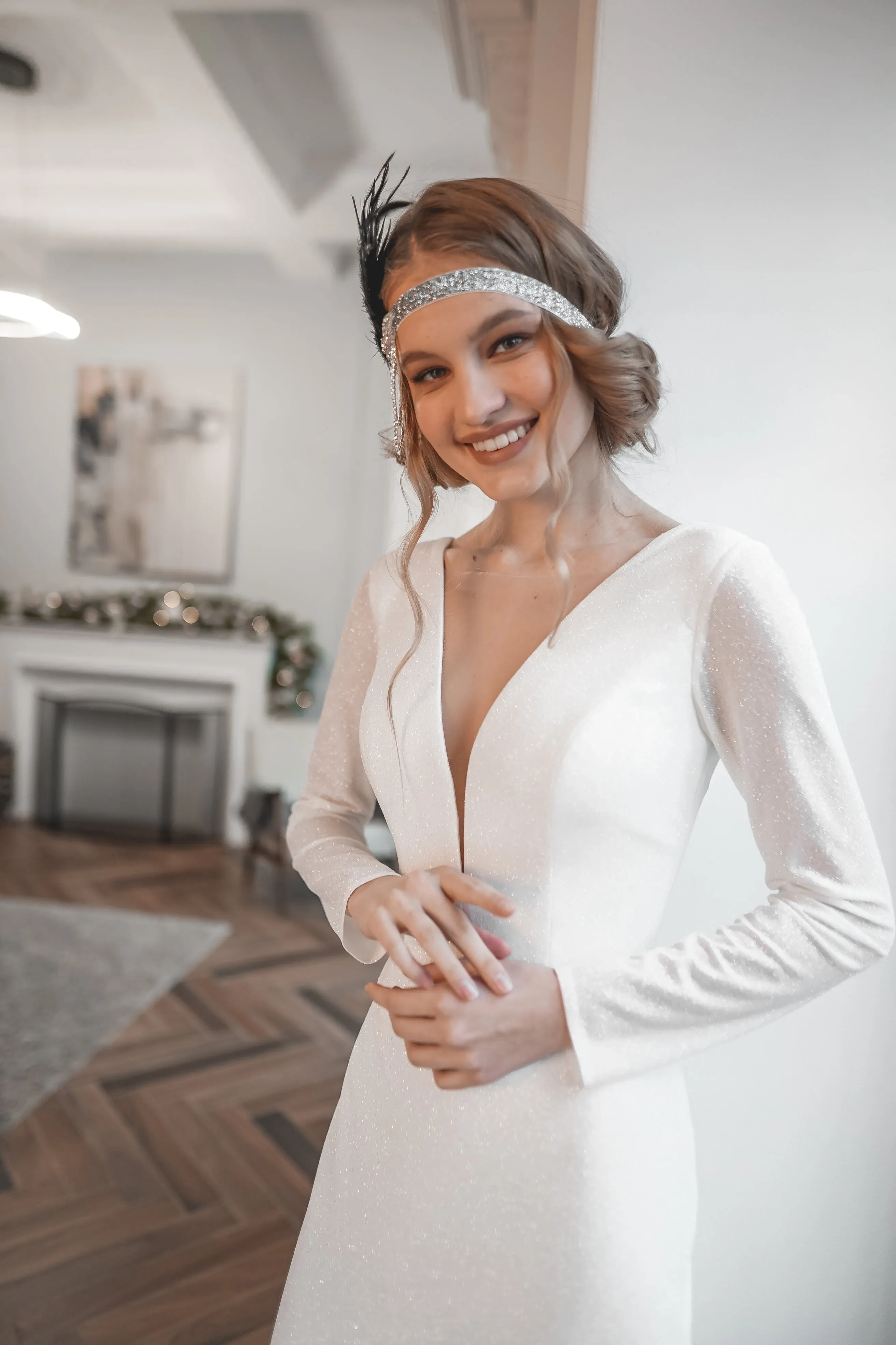 Glittery Wedding Dress Zarina sold by Olivia Bottega product image thumbnail 5