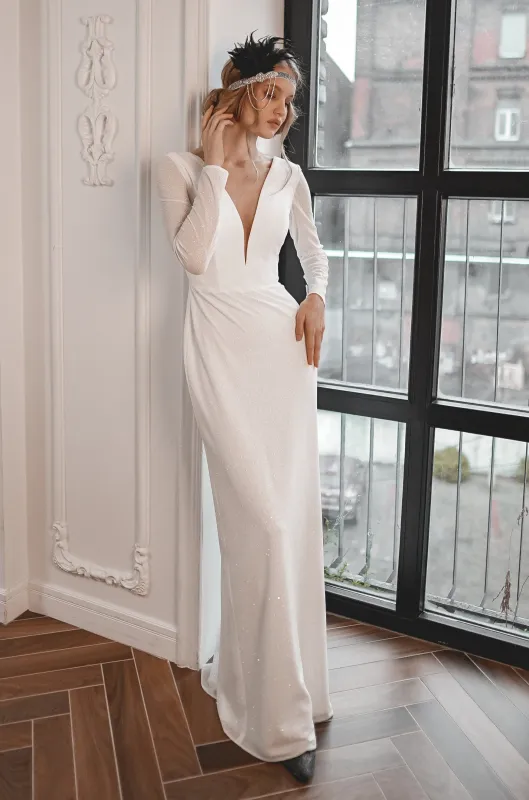 Glittery Wedding Dress Zarina sold by Olivia Bottega