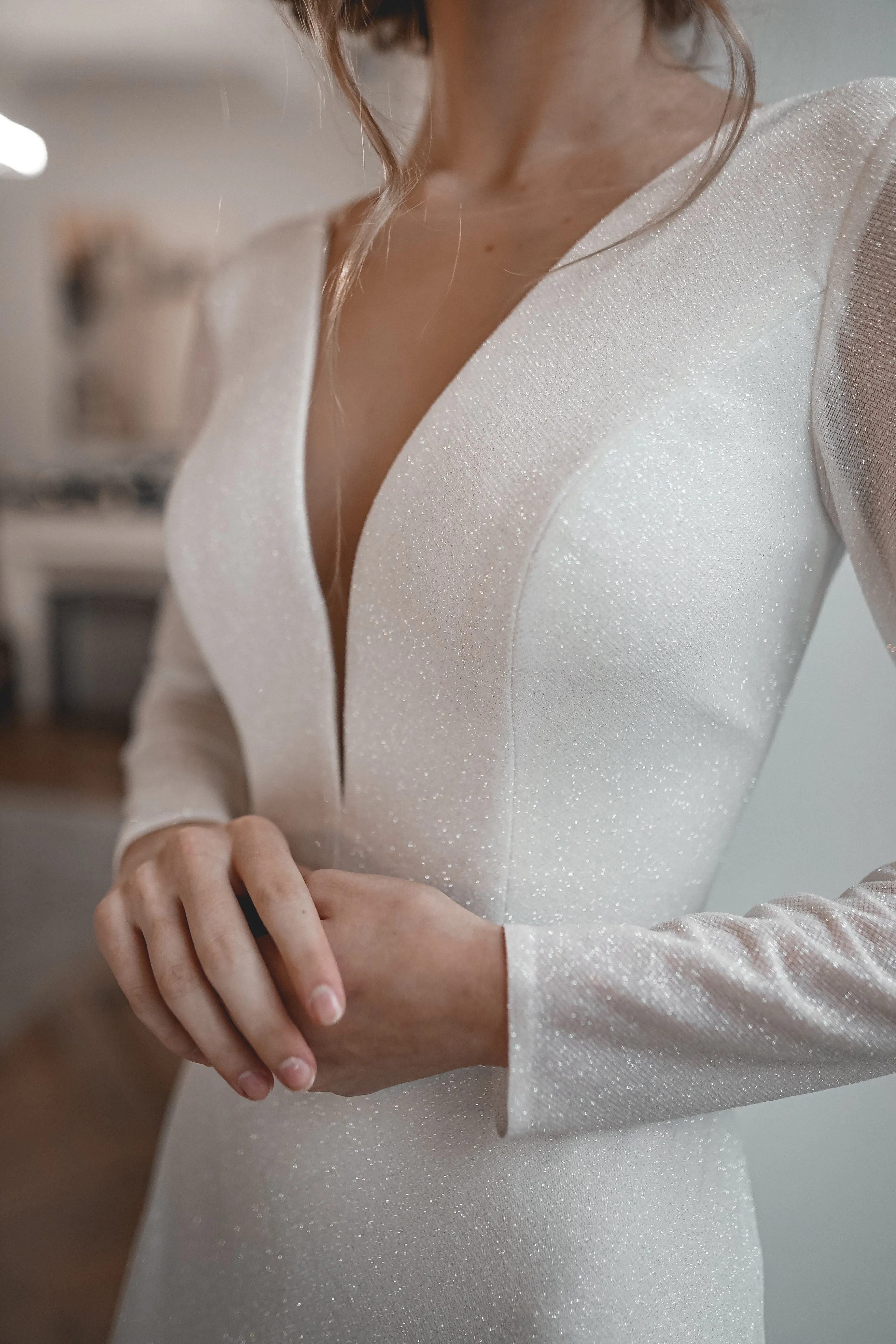 Glittery Wedding Dress Zarina sold by Olivia Bottega product image thumbnail 3