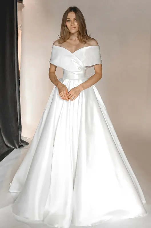 Satin Wedding Dress Cameron sold by Olivia Bottega