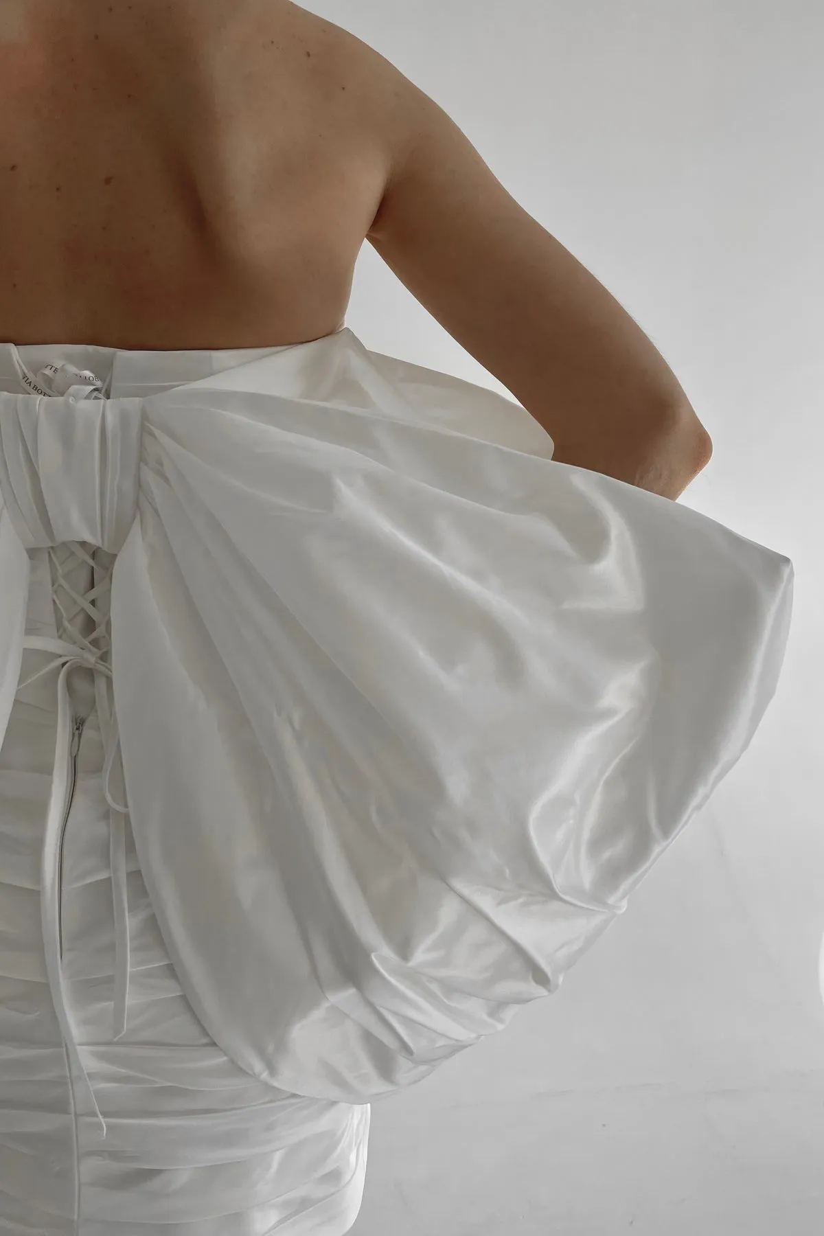 Taffeta Sleeves-Bow “Anneli” sold by Olivia Bottega product image thumbnail 5