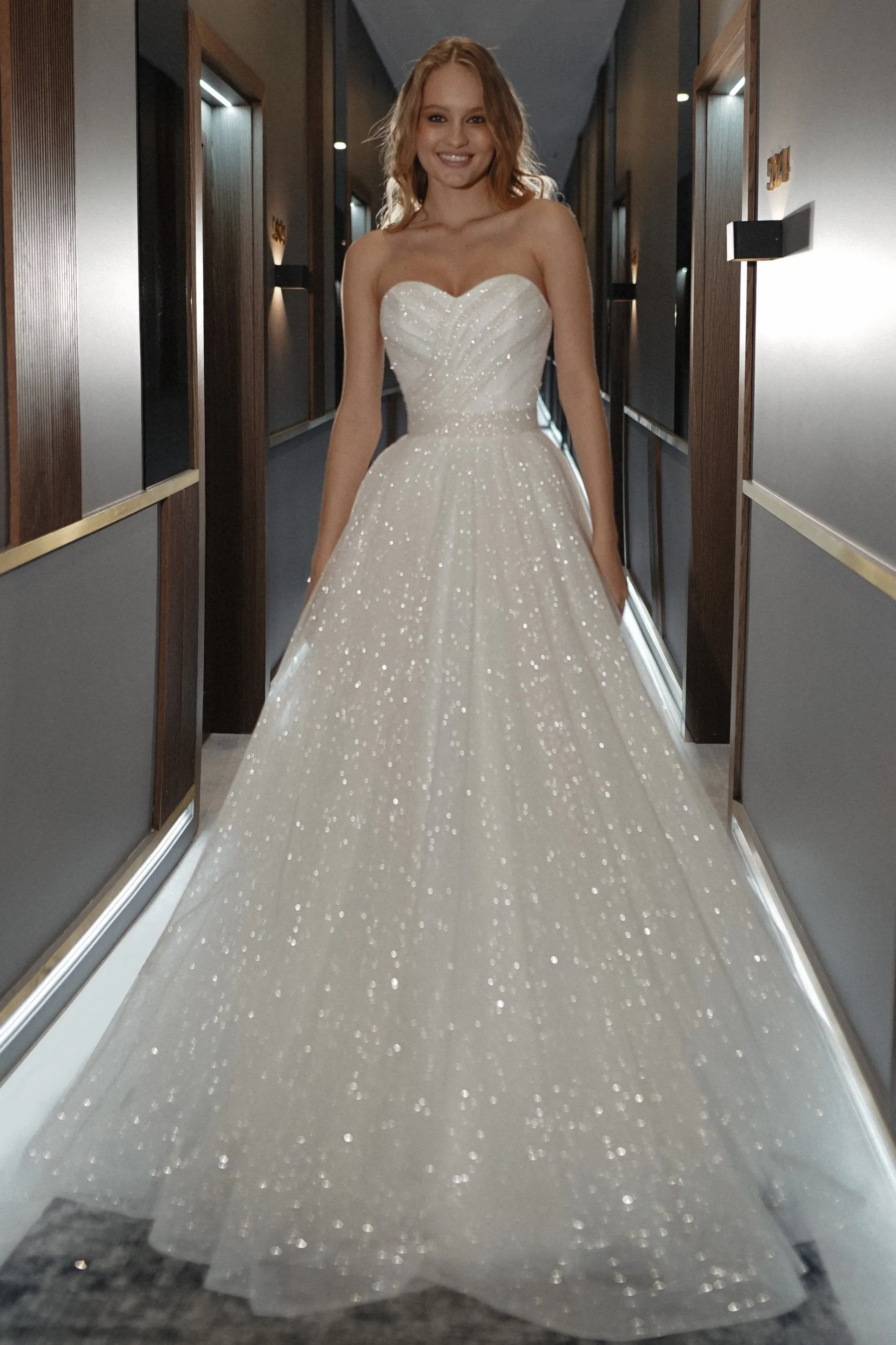 Sparkle Sleeveless Wedding Dress Kerstin sold by Olivia Bottega