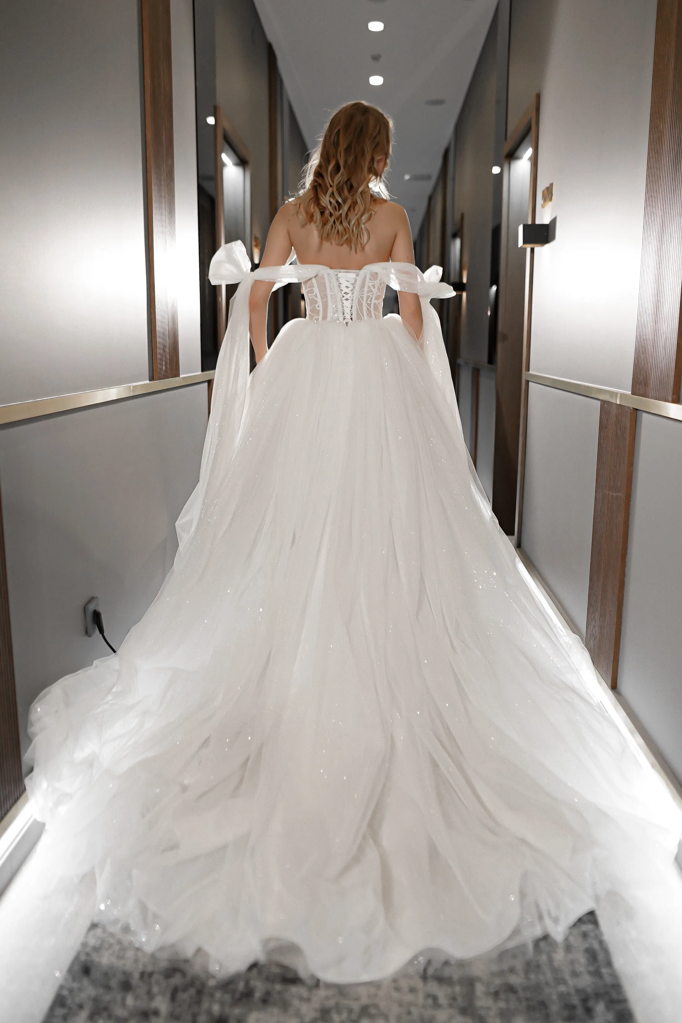 Floral Lace Wedding Dress Romanica With Detachable Straps sold by Olivia Bottega product image thumbnail 4