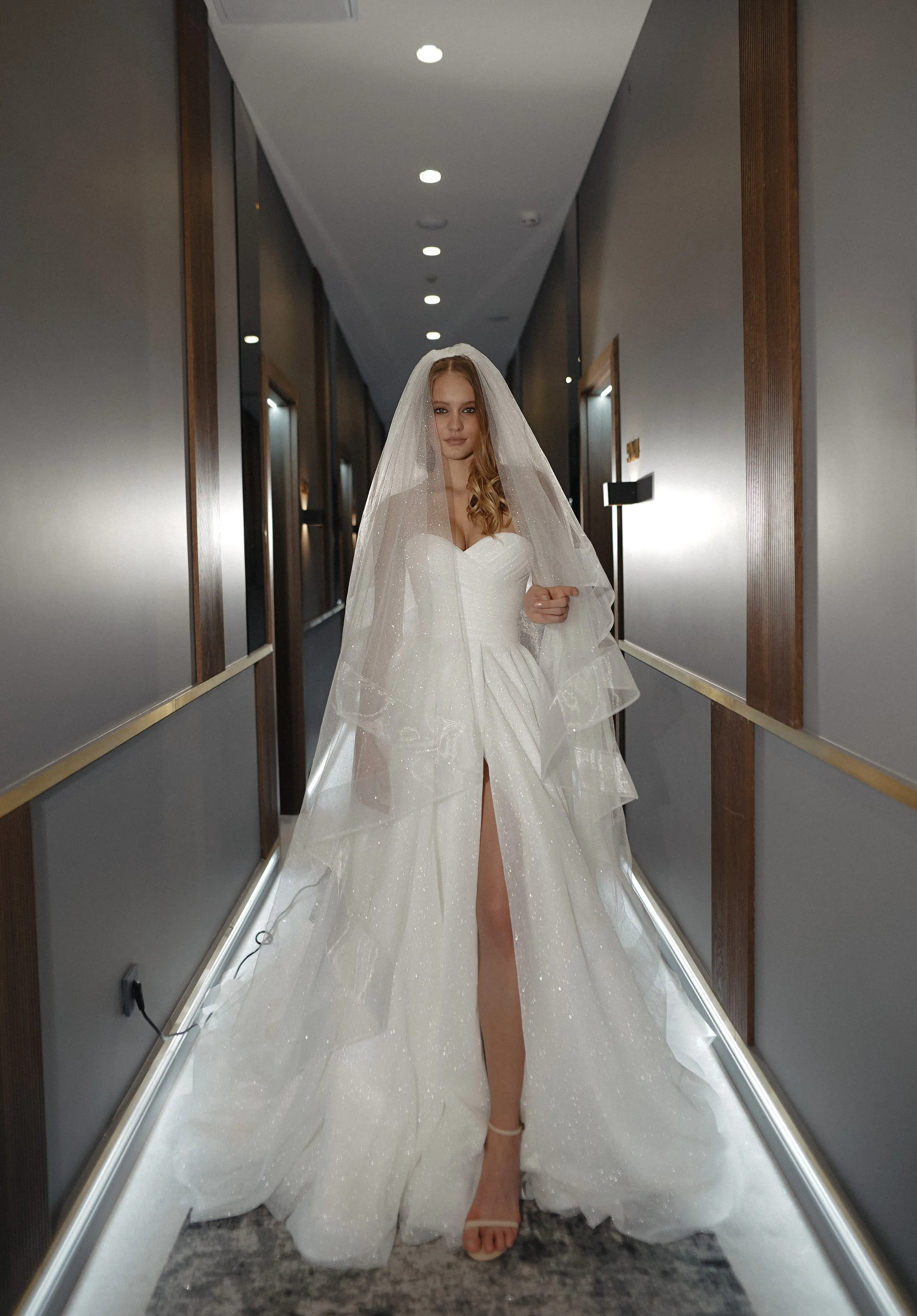 Two-Tier Sparkle Veil Over Ice sold by Olivia Bottega product image thumbnail 4