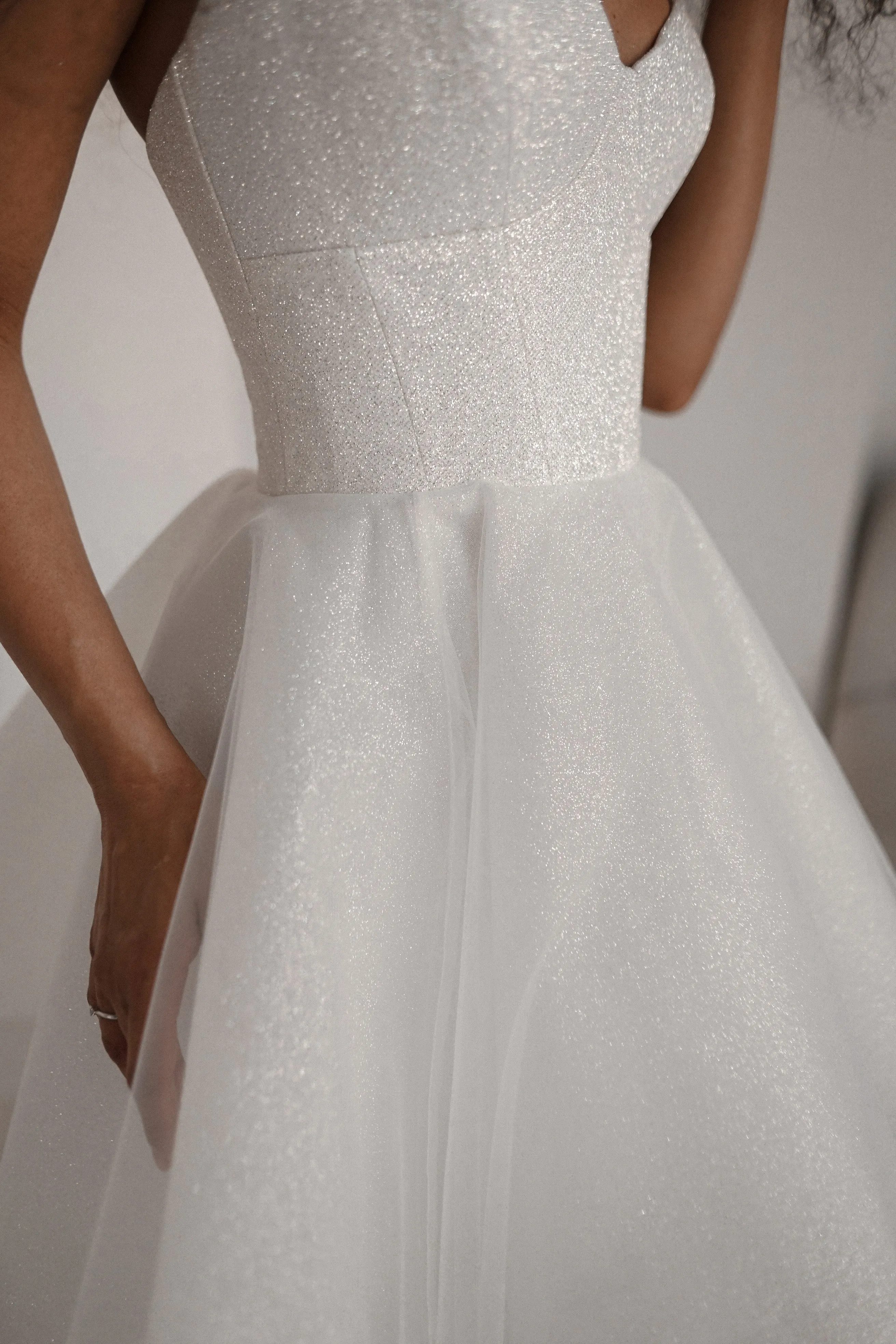 Shiny Short Wedding & Evening Dress Rakel 2 sold by Olivia Bottega product image thumbnail 4