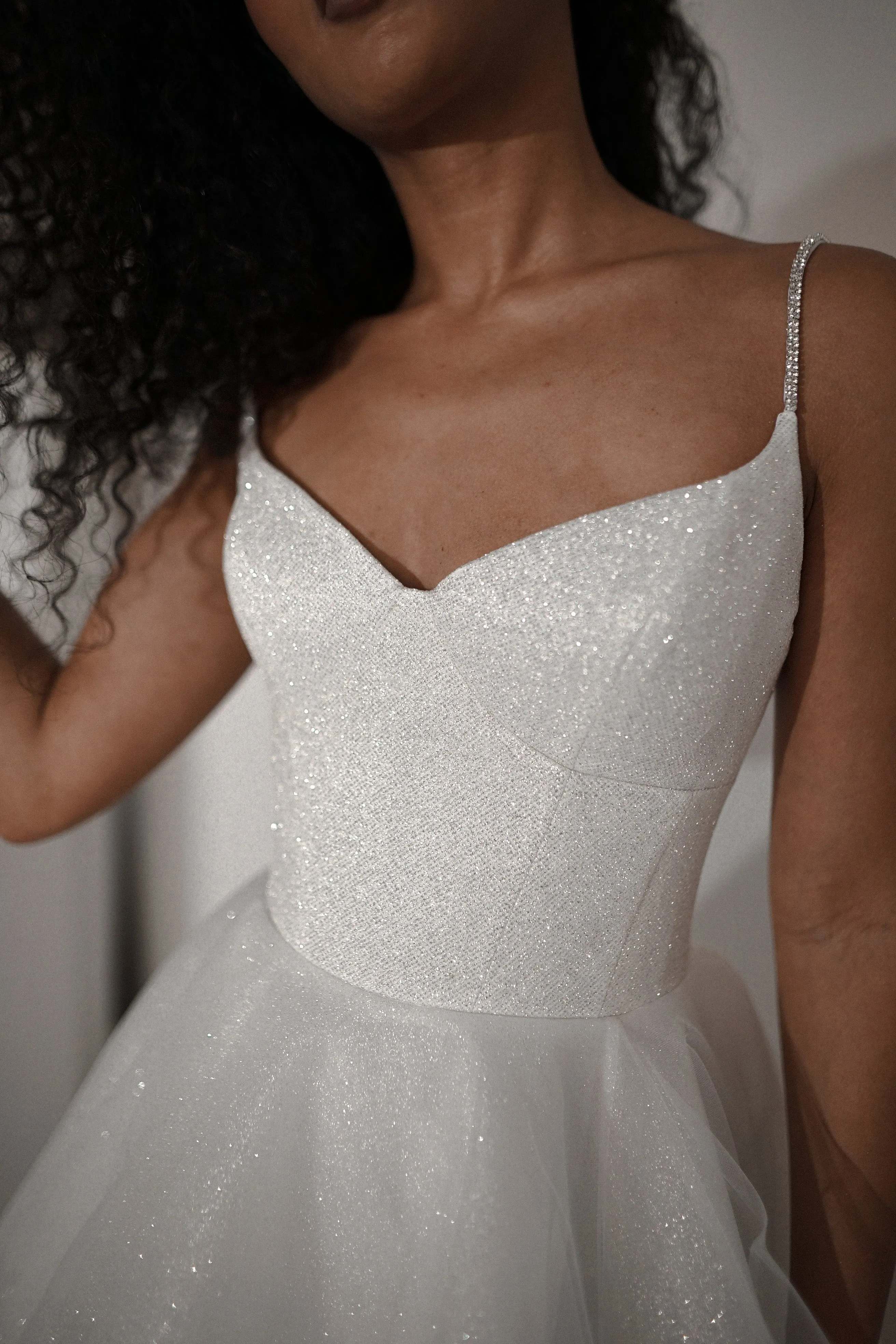 Shiny Short Wedding & Evening Dress Rakel 2 sold by Olivia Bottega product image thumbnail 2