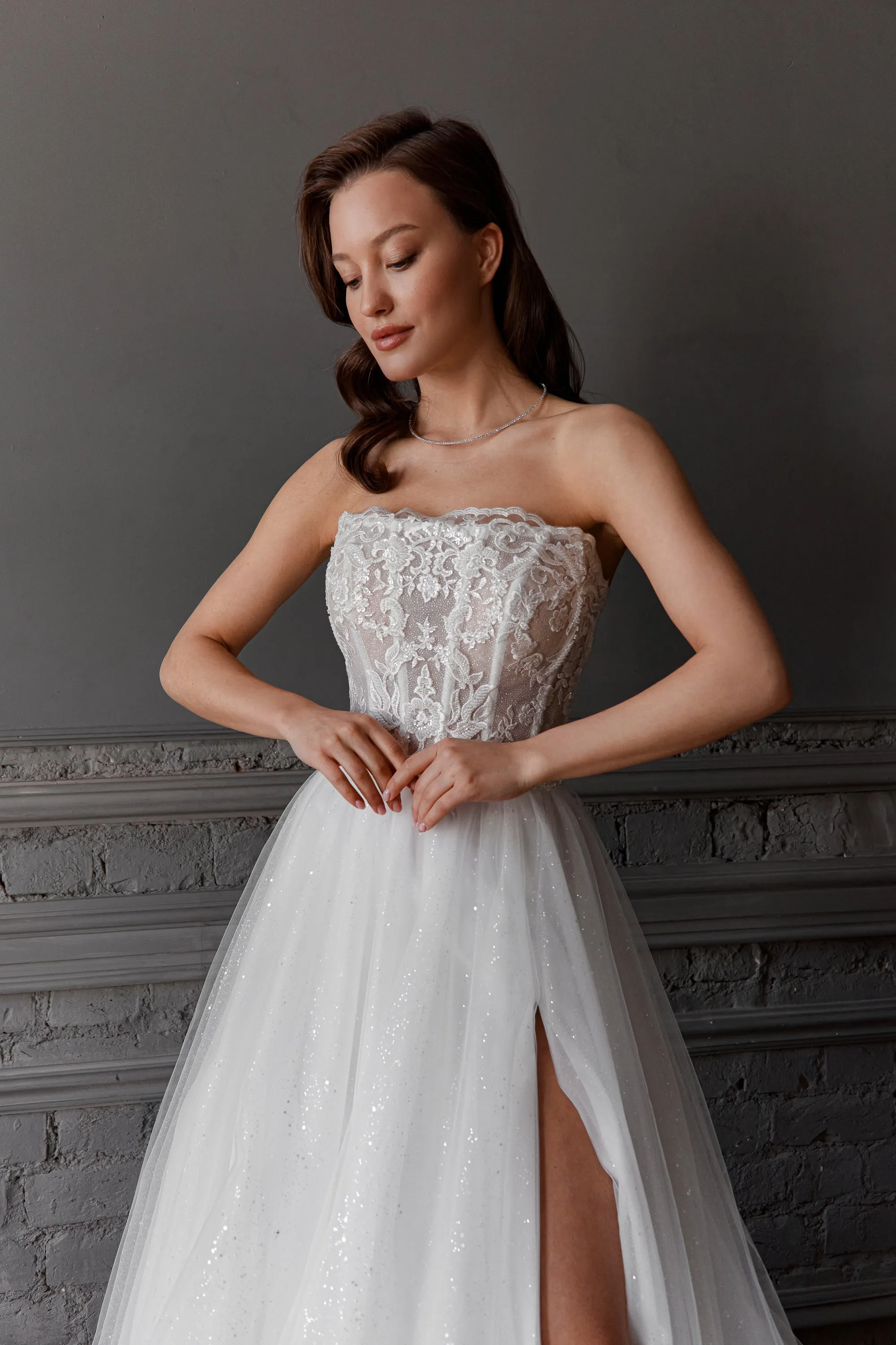 Sparkle Tulle Wedding Dress Serenity sold by Olivia Bottega product image thumbnail 2