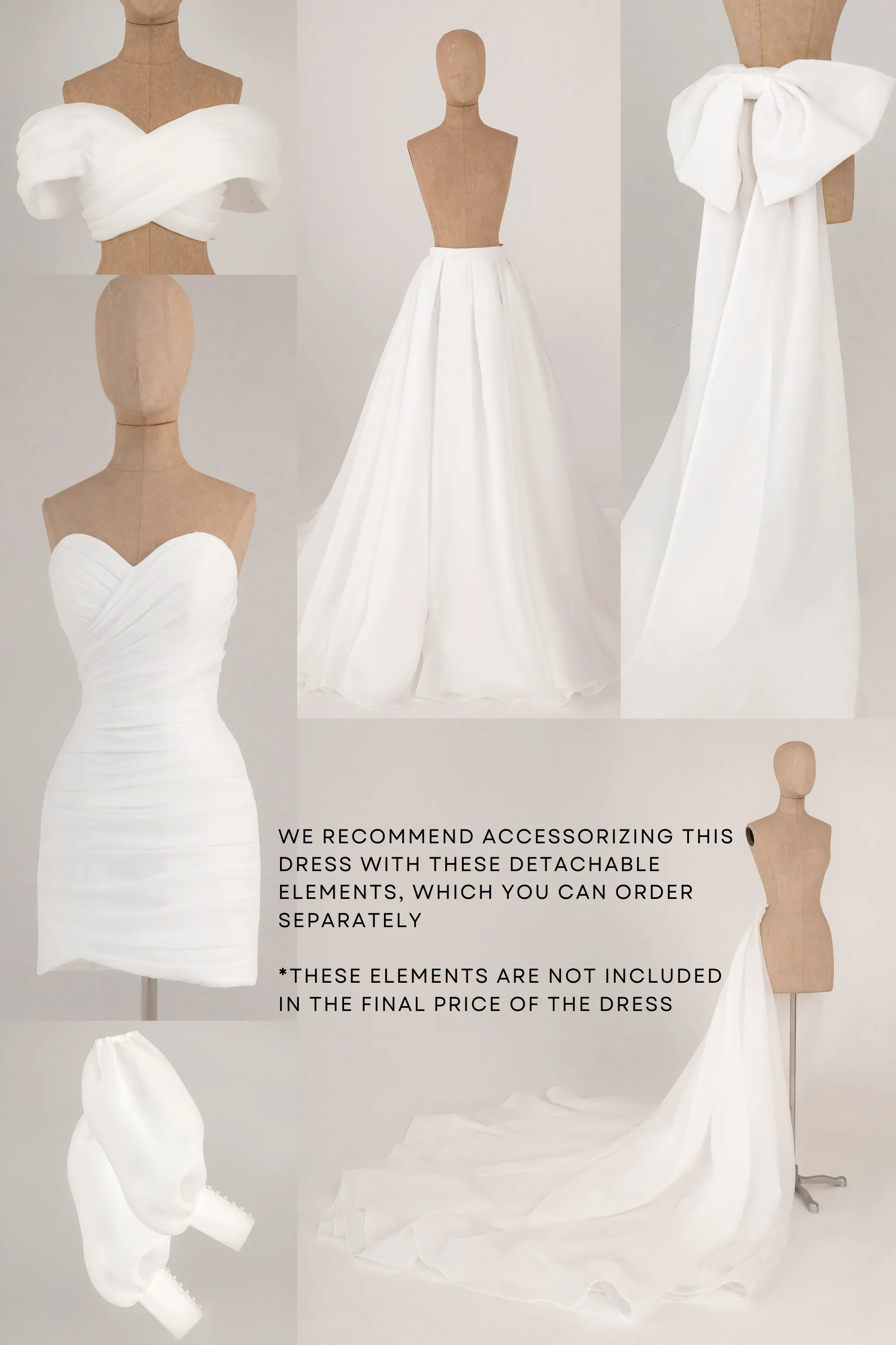 Organza Wedding Dress Audrey Mini sold by Olivia Bottega product image thumbnail 3