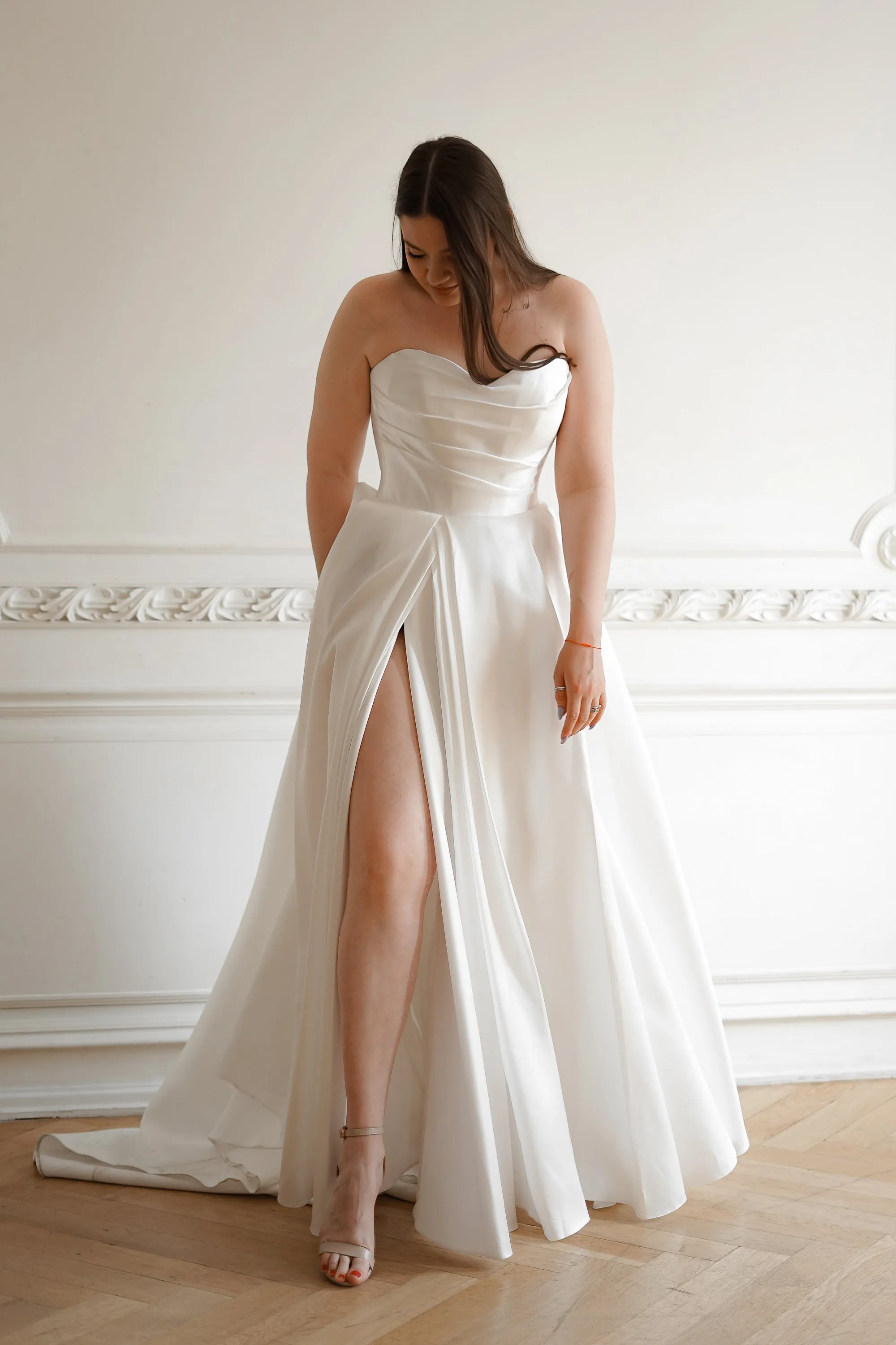 Plus Size Mikado Wedding Dress Chloe sold by Olivia Bottega product image thumbnail 3