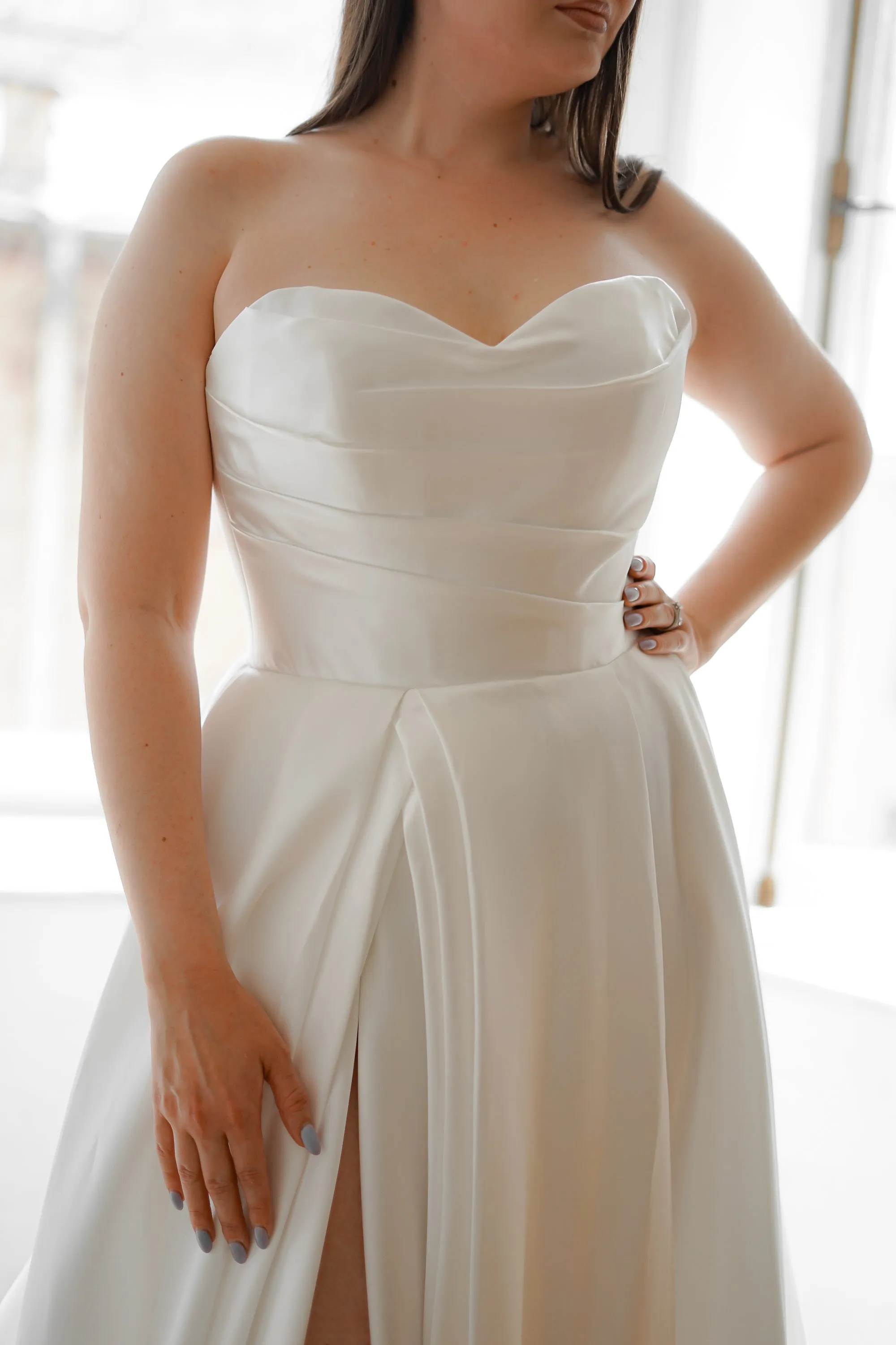 Plus Size Mikado Wedding Dress Chloe sold by Olivia Bottega product image thumbnail 2