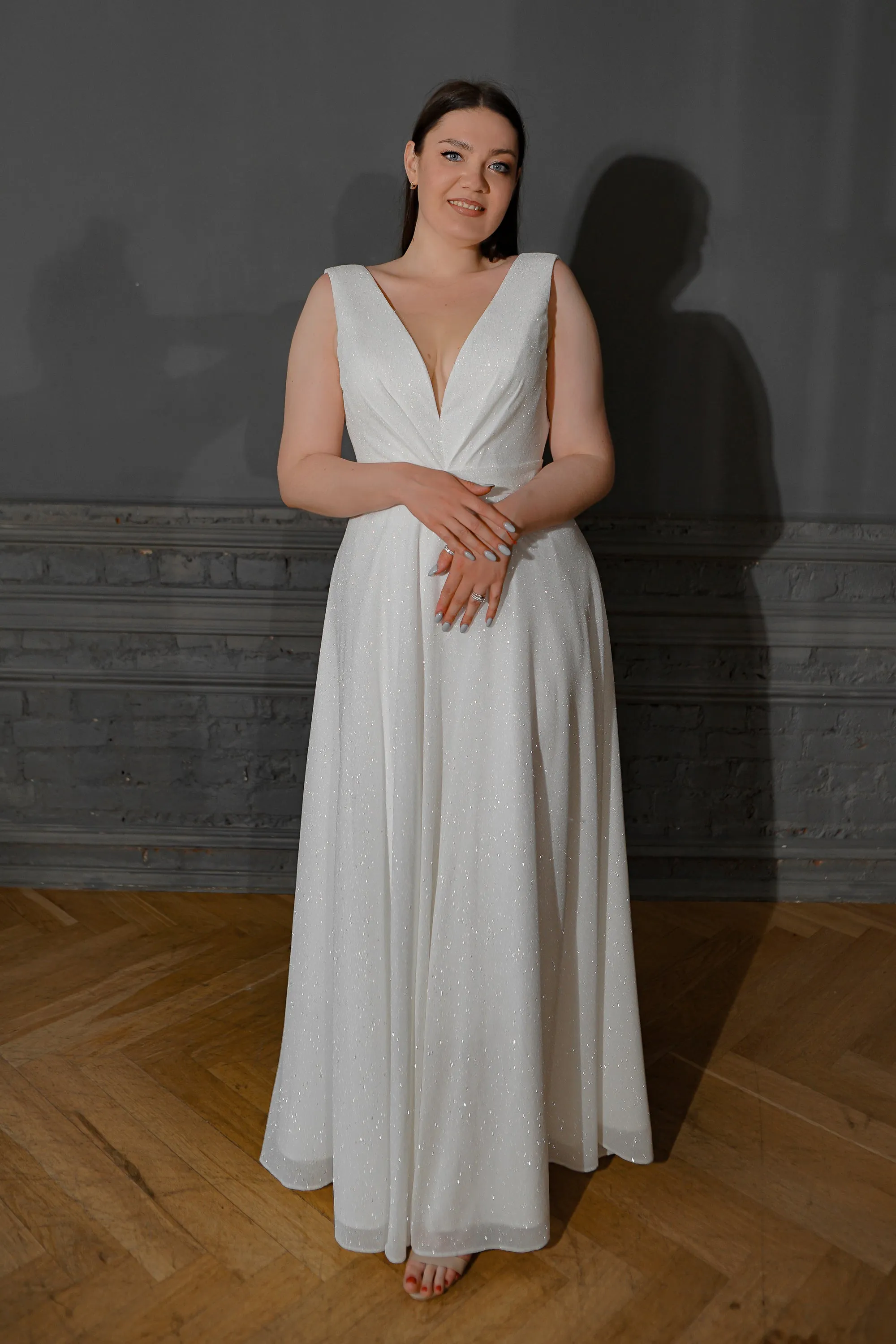 Plus Size Glitter Wedding Dress Kossy sold by Olivia Bottega product image thumbnail 3