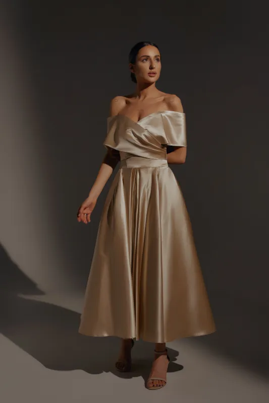 Gold Cameron Midi | Ready-to-Ship made by Olivia Bottega