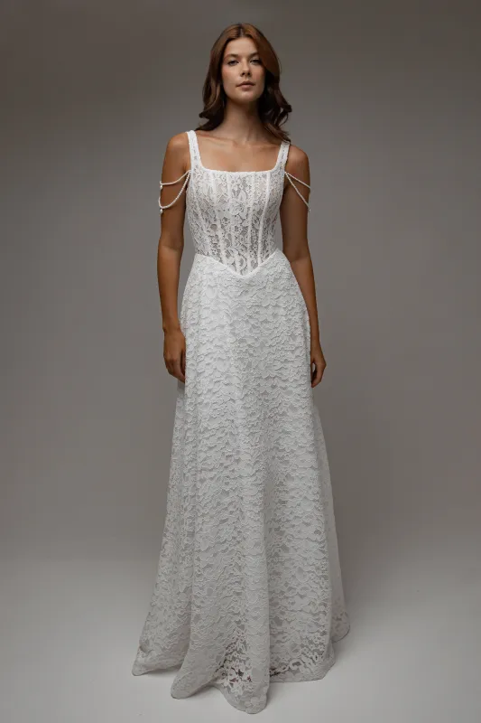 Lace Wedding Dress Rosaline made by Olivia Bottega