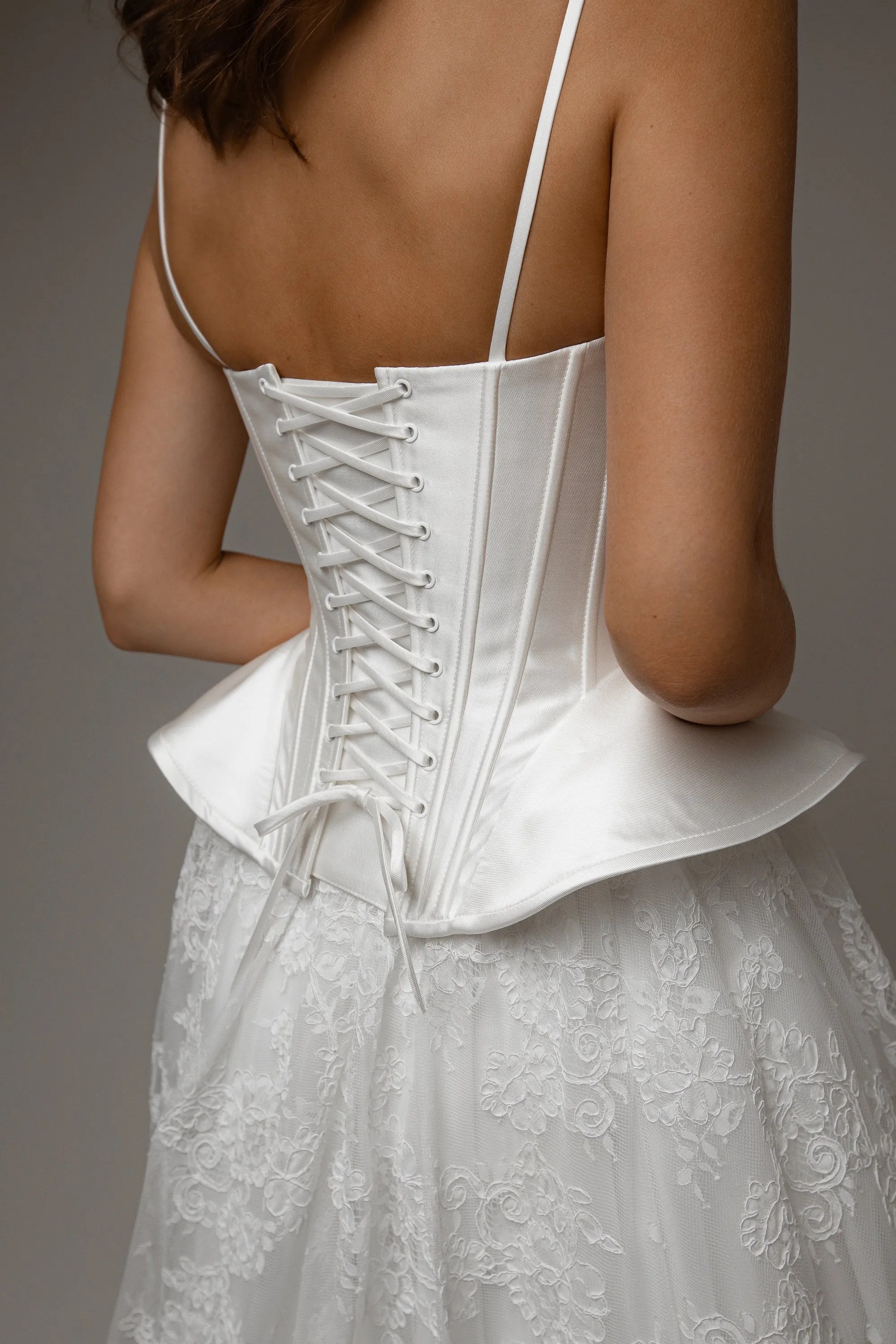 Wedding Dress Lumielle with Basque Waist Corset sold by Olivia Bottega product image thumbnail 4