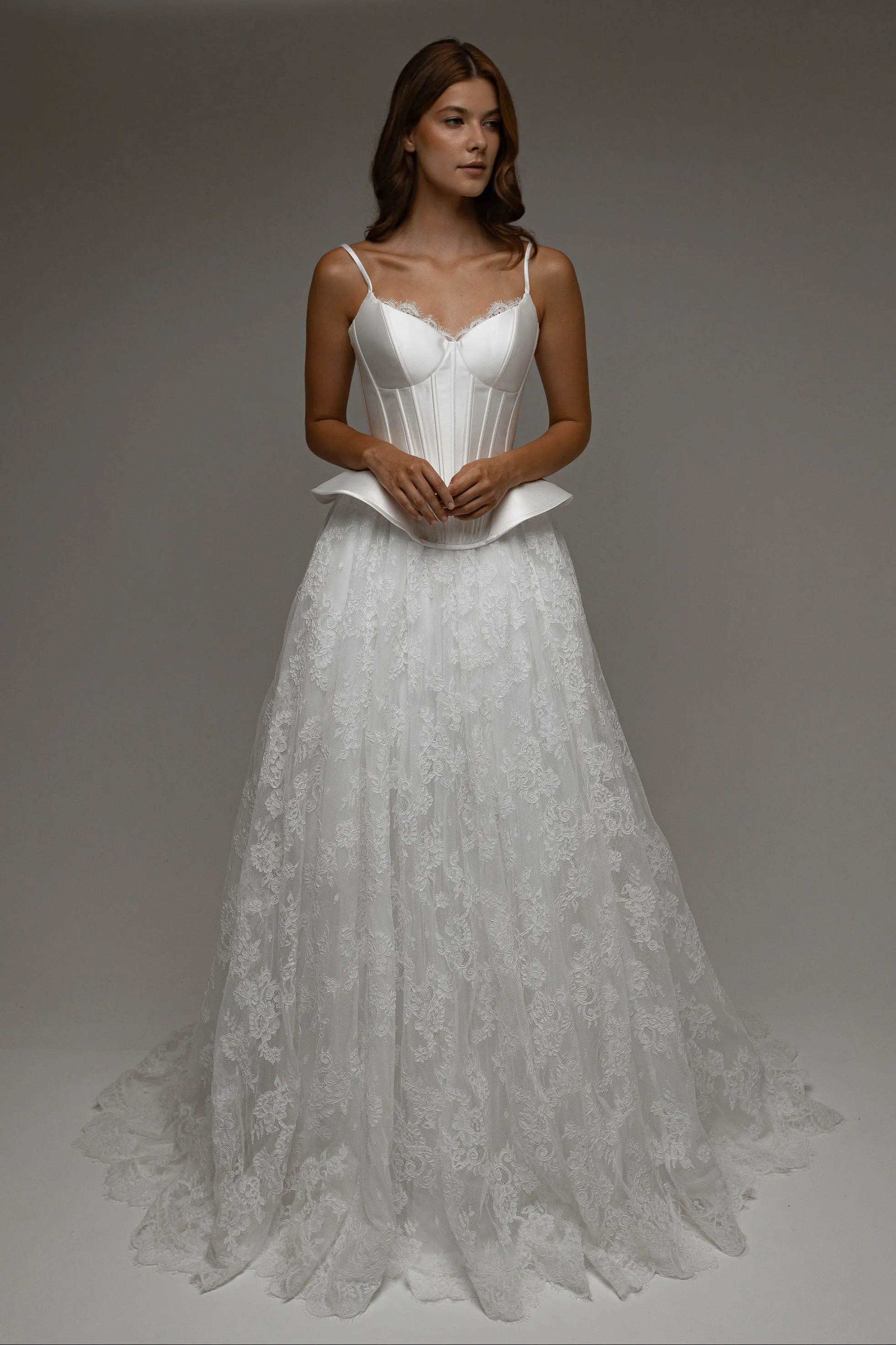 Wedding Dress Lumielle with Basque Waist Corset sold by Olivia Bottega product image thumbnail 5