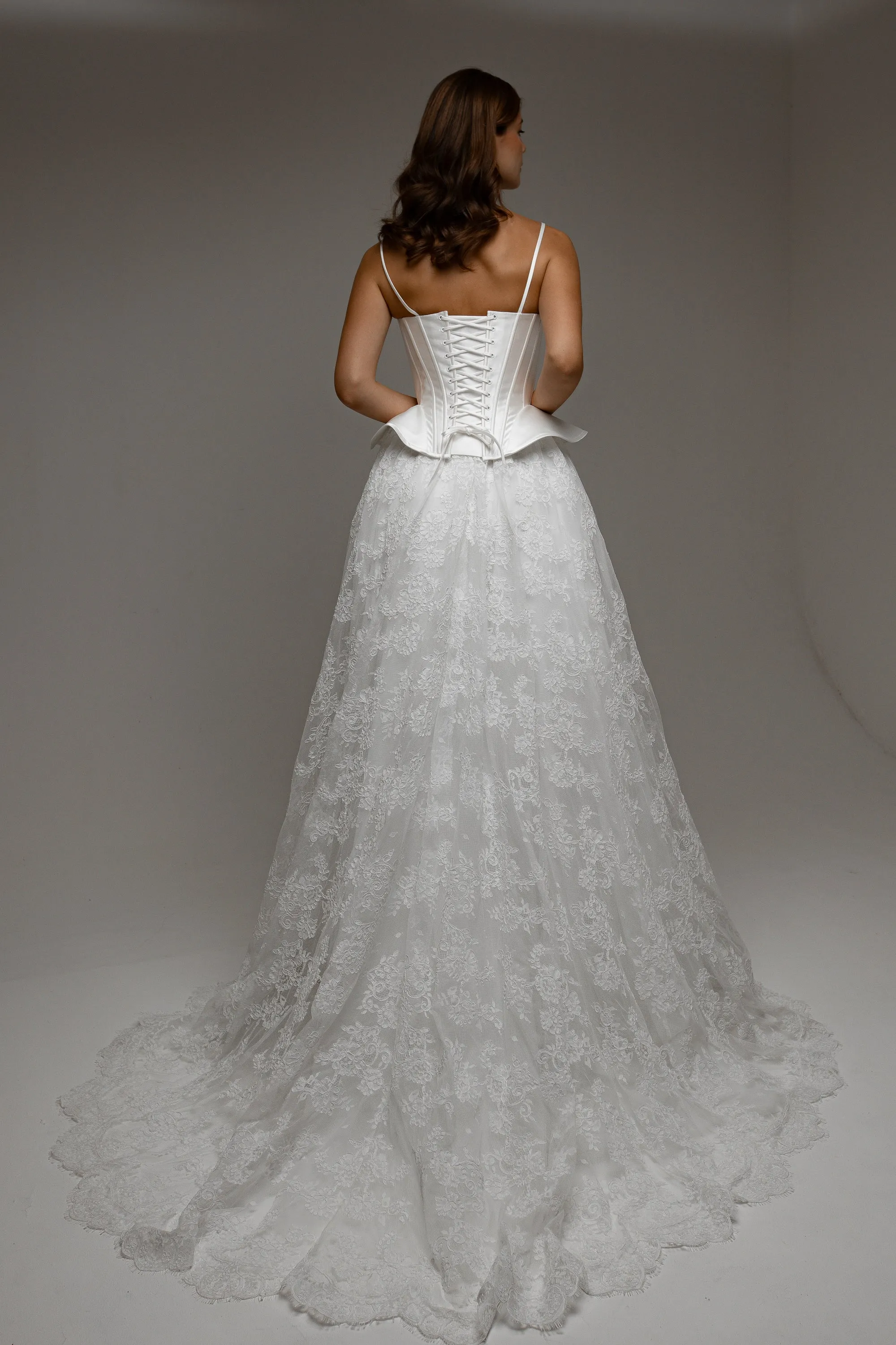 Wedding Dress Lumielle with Basque Waist Corset sold by Olivia Bottega product image thumbnail 2